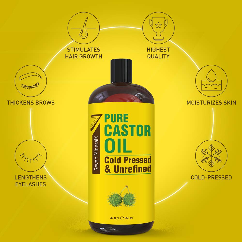 Natural Magnesium Cream & Castor Oil for Muscle Relief & Hair Growth