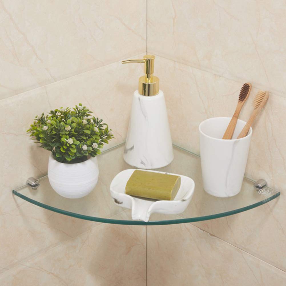 LIOOBO 2-Pack Waterproof Bathroom Storage Rack - Wall Mounted Shower Corner Shelf Organizer for Shampoo, Soap & Toiletries - Perfect for Small Bathroom & Shower Organization