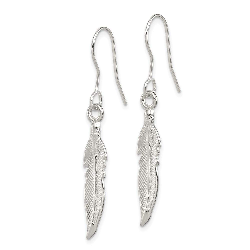 925 Sterling Silver Feather Earrings for Women - Hypoallergenic Lightweight Dangle Earrings - Perfect for Everyday Wear, Parties & Gifts