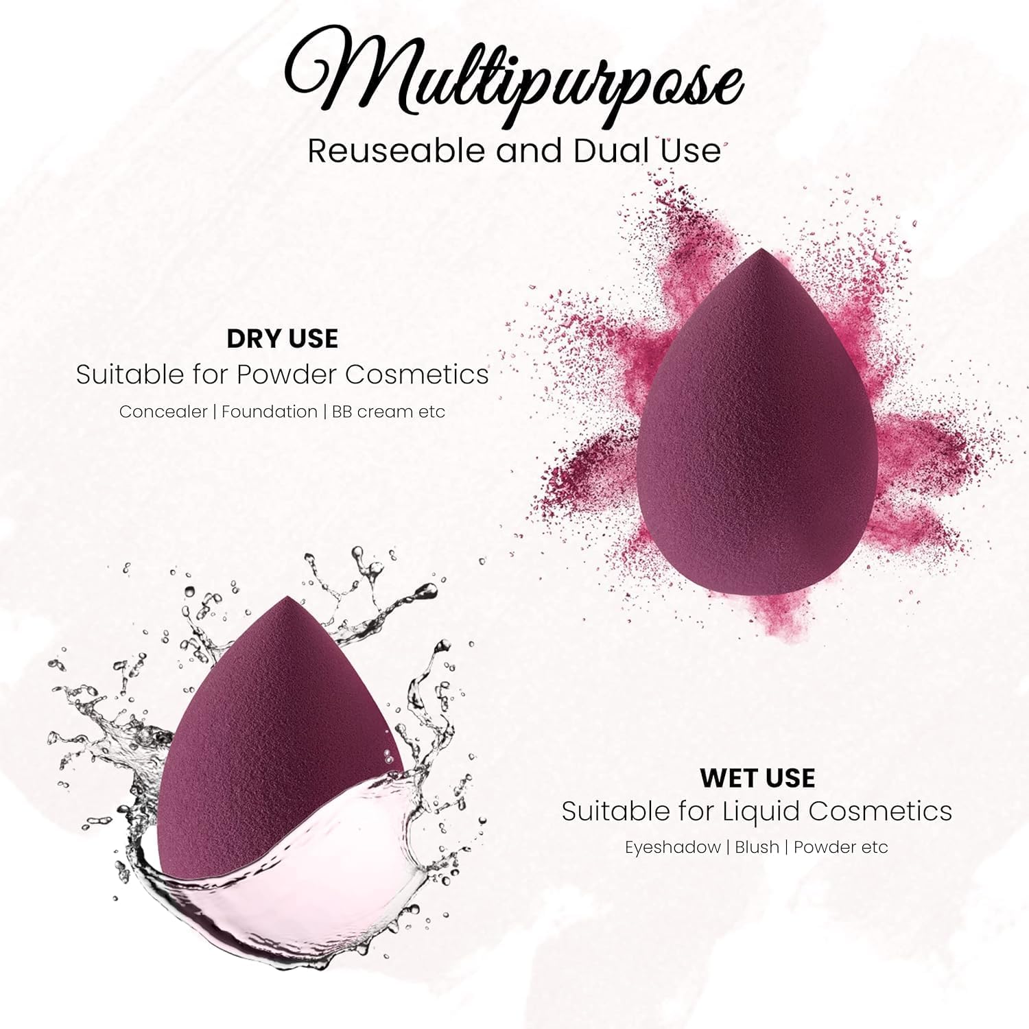4Pcs Round Makeup Sponges Set - Premium Beauty Blender & Face Primer Sponge with Oval Brush - Perfect for Liquid Foundation, Compact Powder & Cream Blending - Ideal for Professional Makeup Artists & Home Use