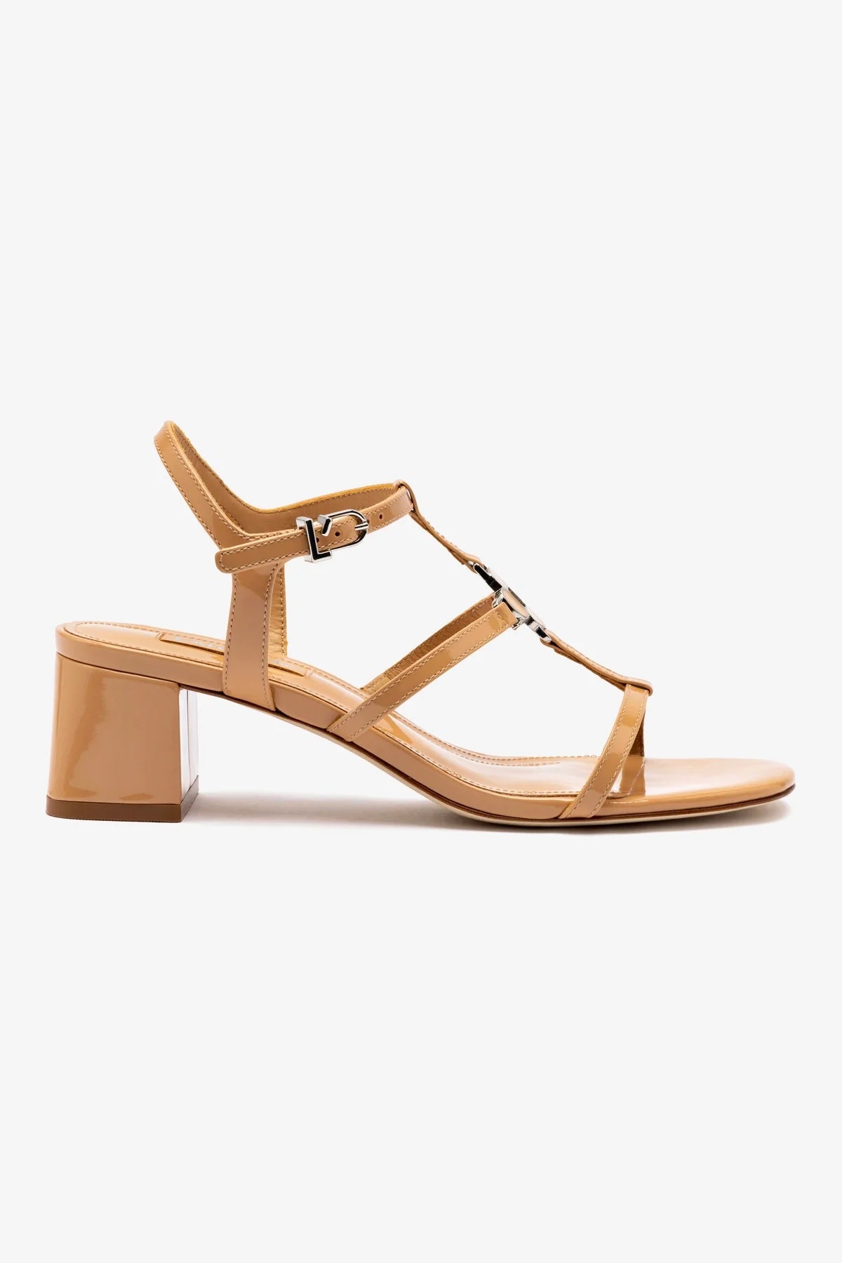 Hana Block In Tan Patent Leather - Stylish Women's Shoes for Work, Office & Casual Wear | Comfortable & Fashionable Footwear for Everyday Use