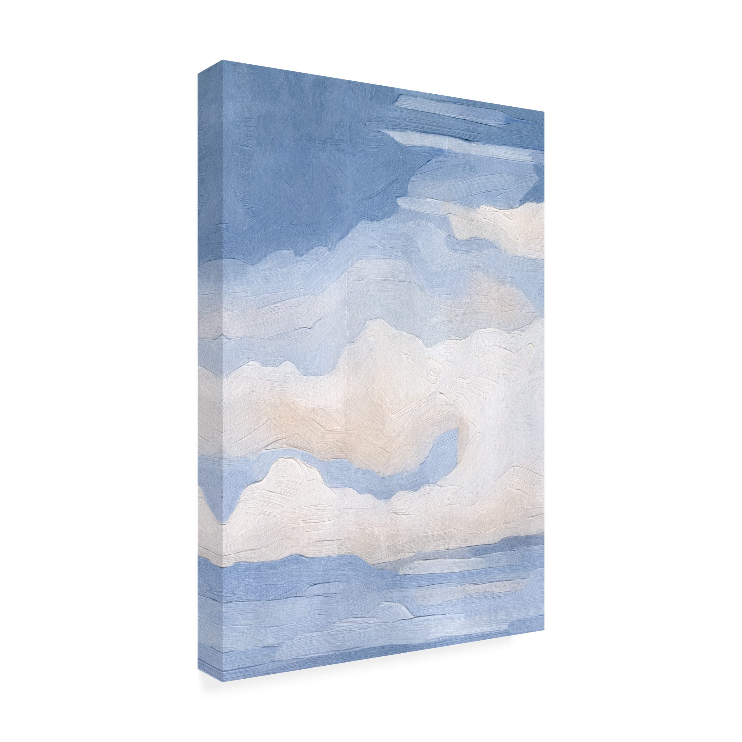 Emma Caroline 'The Clouds I' 12x19 Canvas Wall Art Print - Modern Home Decor for Living Room, Bedroom & Office