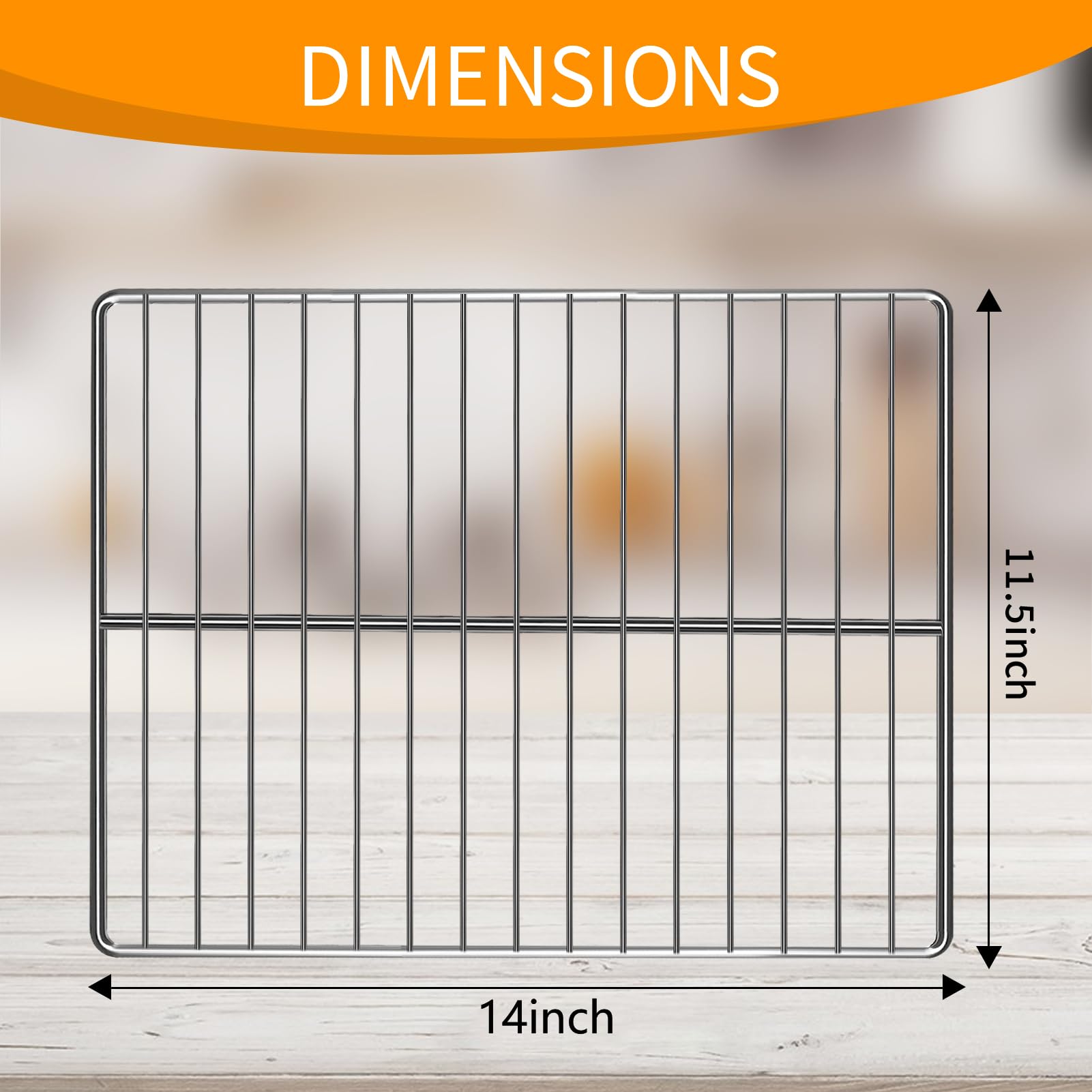 Stainless Steel Air Fryer Wire Rack for Emeril Lagasse 360 Dual Zone 25QT Air Fryer Oven - 14