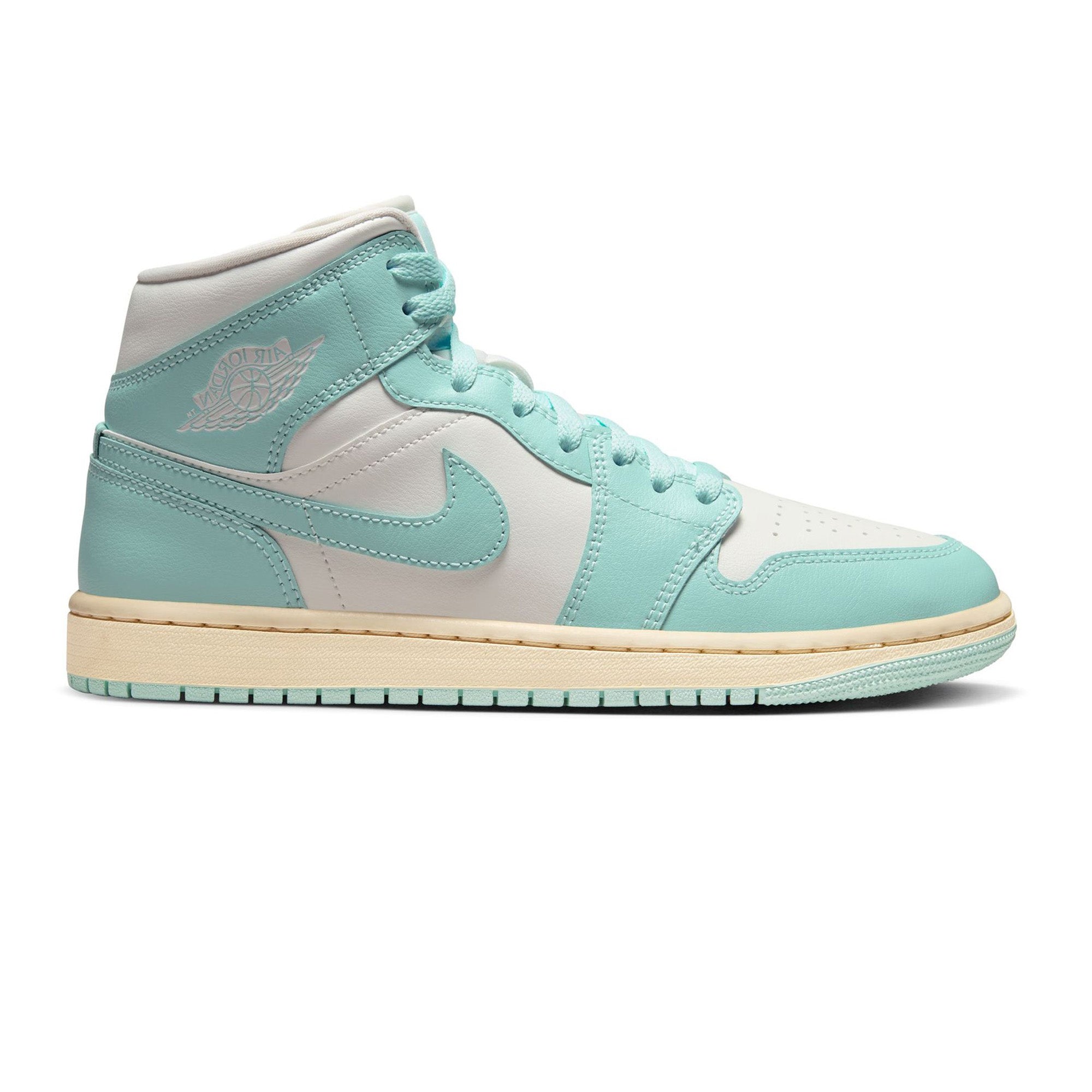 Air Jordan 1 Mid 'Light Dew' Women's Sneakers 2024 - Comfortable Basketball Shoes for Casual Wear & Street Fashion