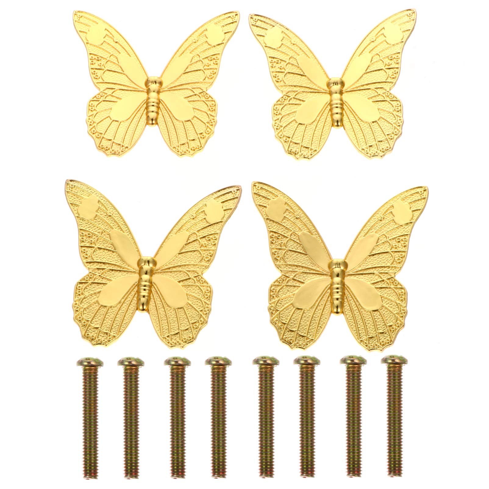 Vintage Metal Cabinet Knobs & Drawer Pulls - 4 Pack Antique Animal Decor Handles for Dresser, Closet, Cupboard - Perfect for Home Decor, DIY Furniture Upgrade & Vintage Style Interior Design