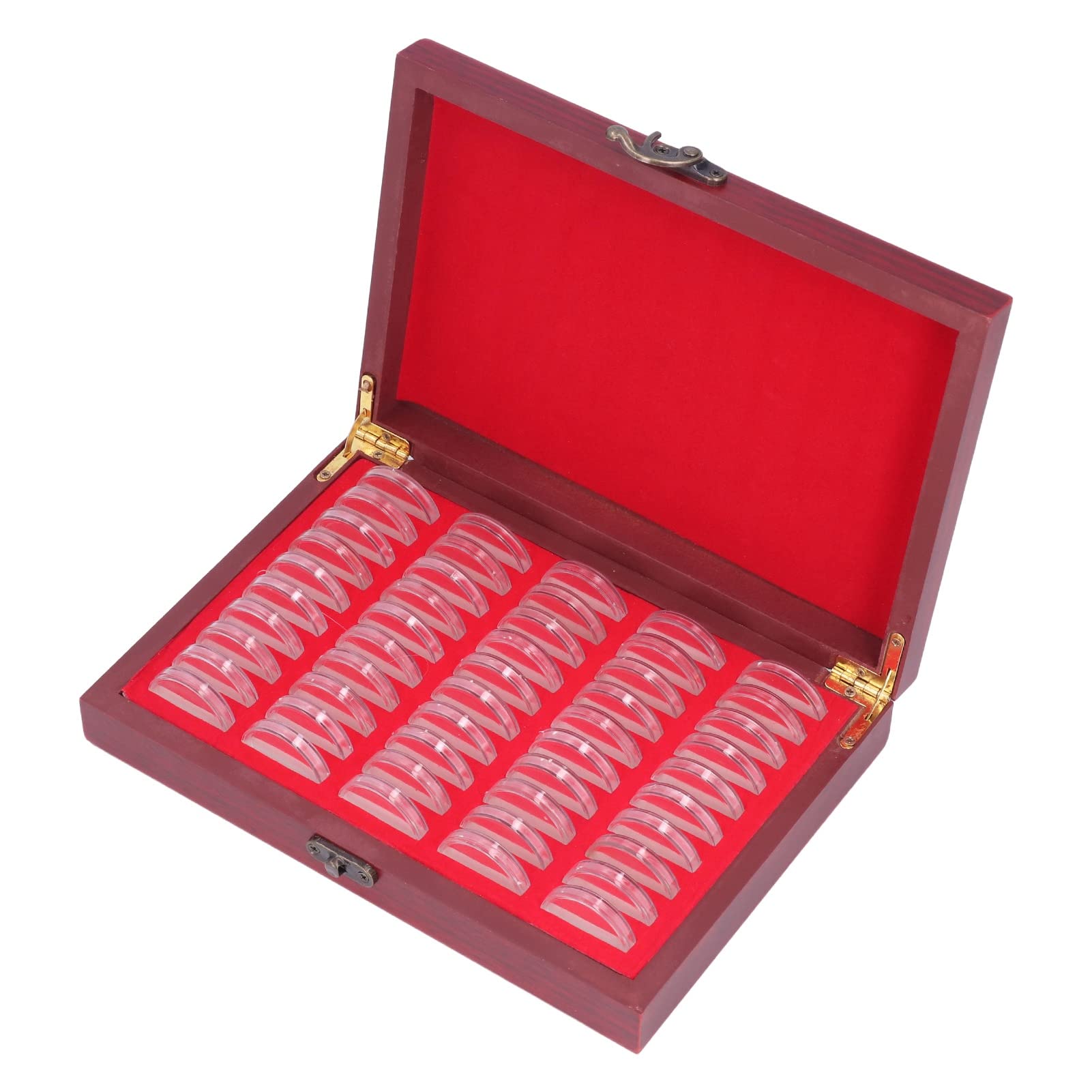 50-Piece Large Capacity Coin Storage Box - Exquisite Workmanship Coin Collection Case for Exhibitions, Gifts & Home Organization | Perfect for Coin Collectors, Display & Secure Storage