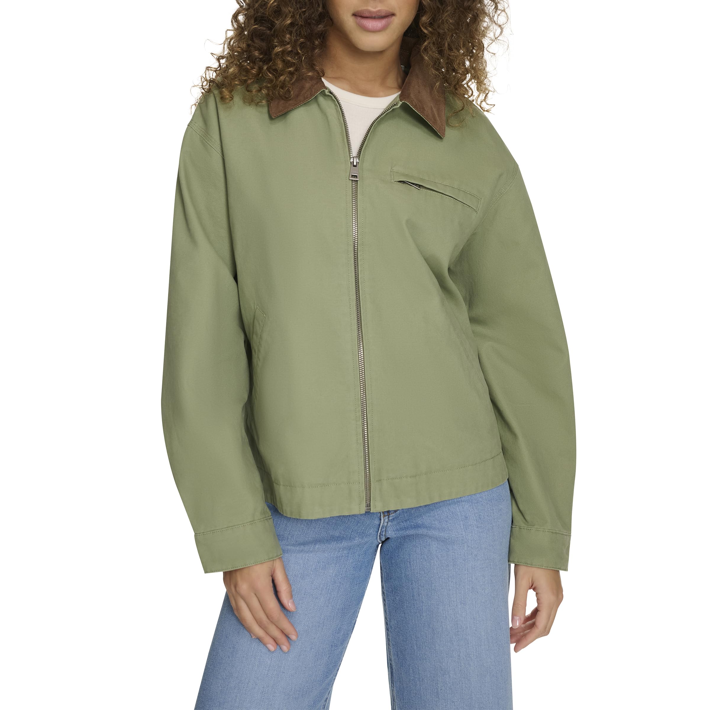 Levi's Women's Utility Jacket - Stylish & Durable Denim Jacket for Everyday Wear | Perfect for Casual Outfits, Outdoor Adventures & Layering in Fall & Spring
