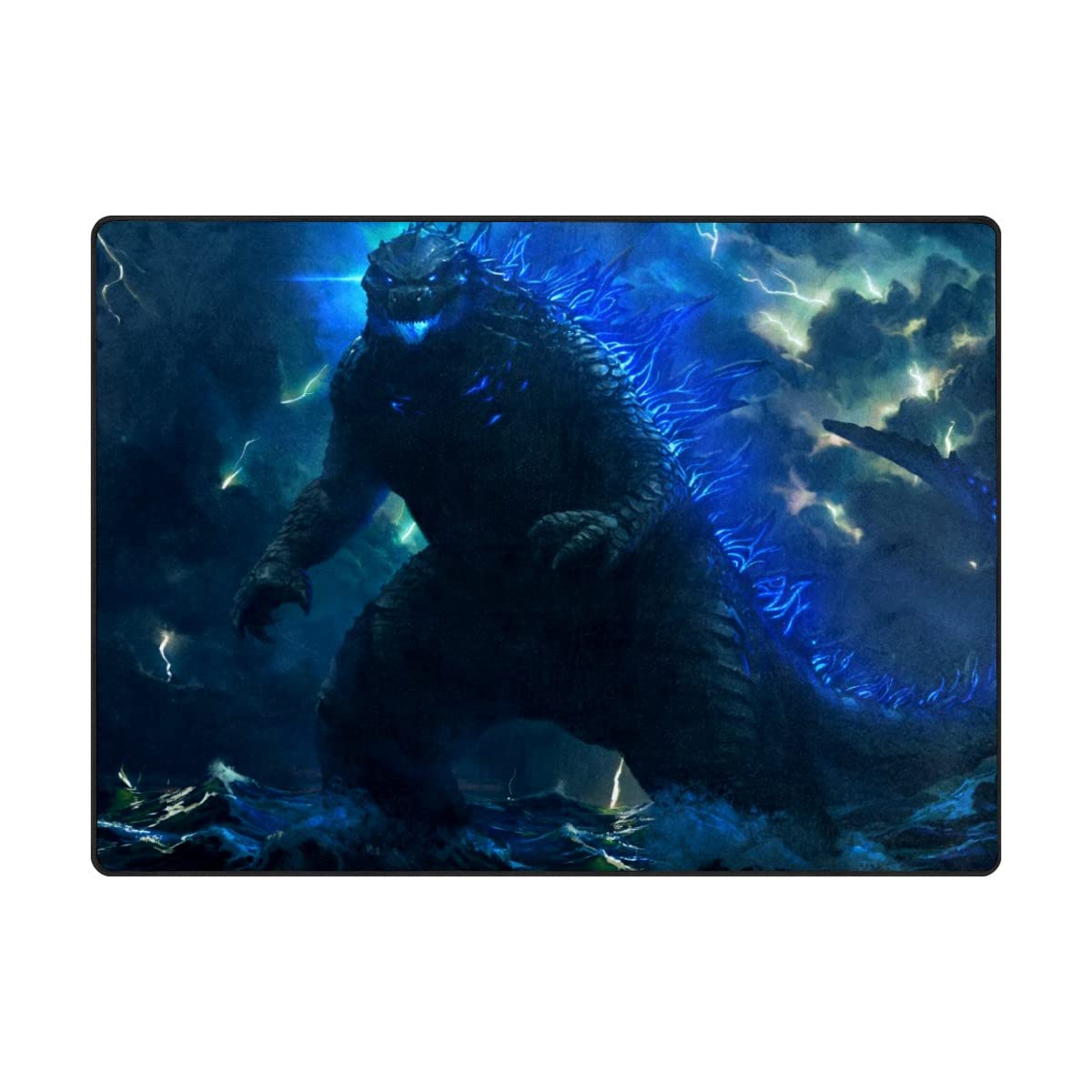 Dinosaur Graphic Area Rugs - Soft Non-Slip Carpet for Living Room, Bedroom, Sofa, Door, Kitchen & Bathroom - Kids Play Mat, Nursery Decor, Themed Room Floor Covering