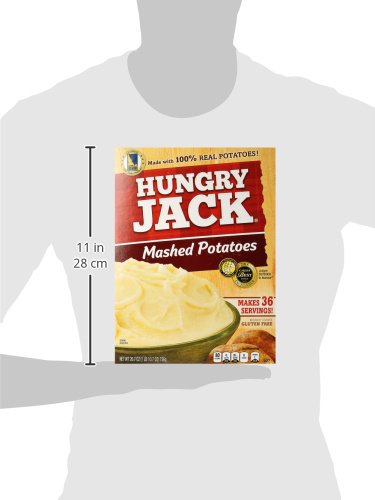 Hungry Jack Instant Mashed Potatoes - 26.7oz Family Size Box, Naturally Flavored, Easy to Prepare, Perfect for Thanksgiving, Family Dinners & Quick Meals
