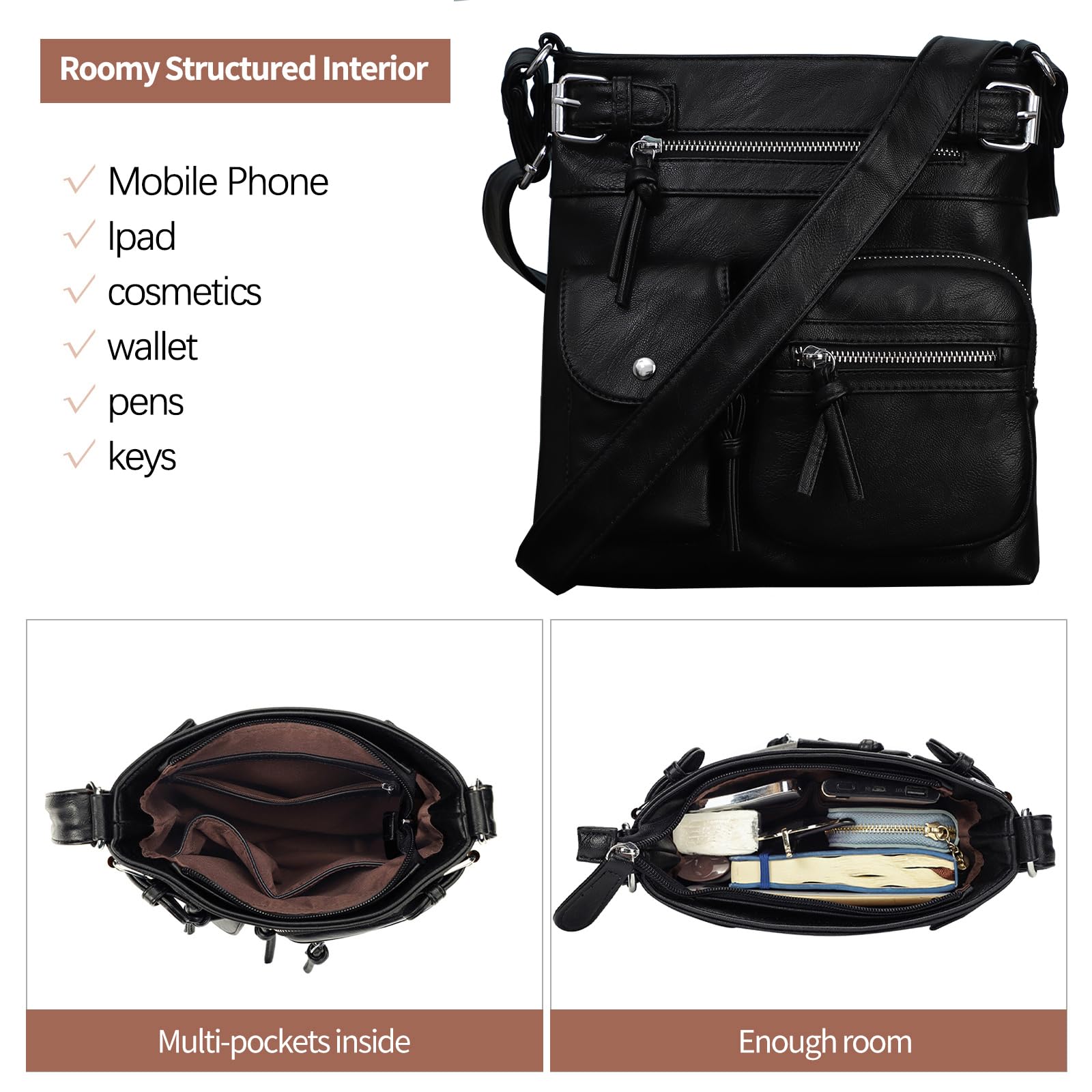 KL928 Women's Small Crossbody Shoulder Bag - Stylish Handbag for Everyday Use, Travel & Shopping