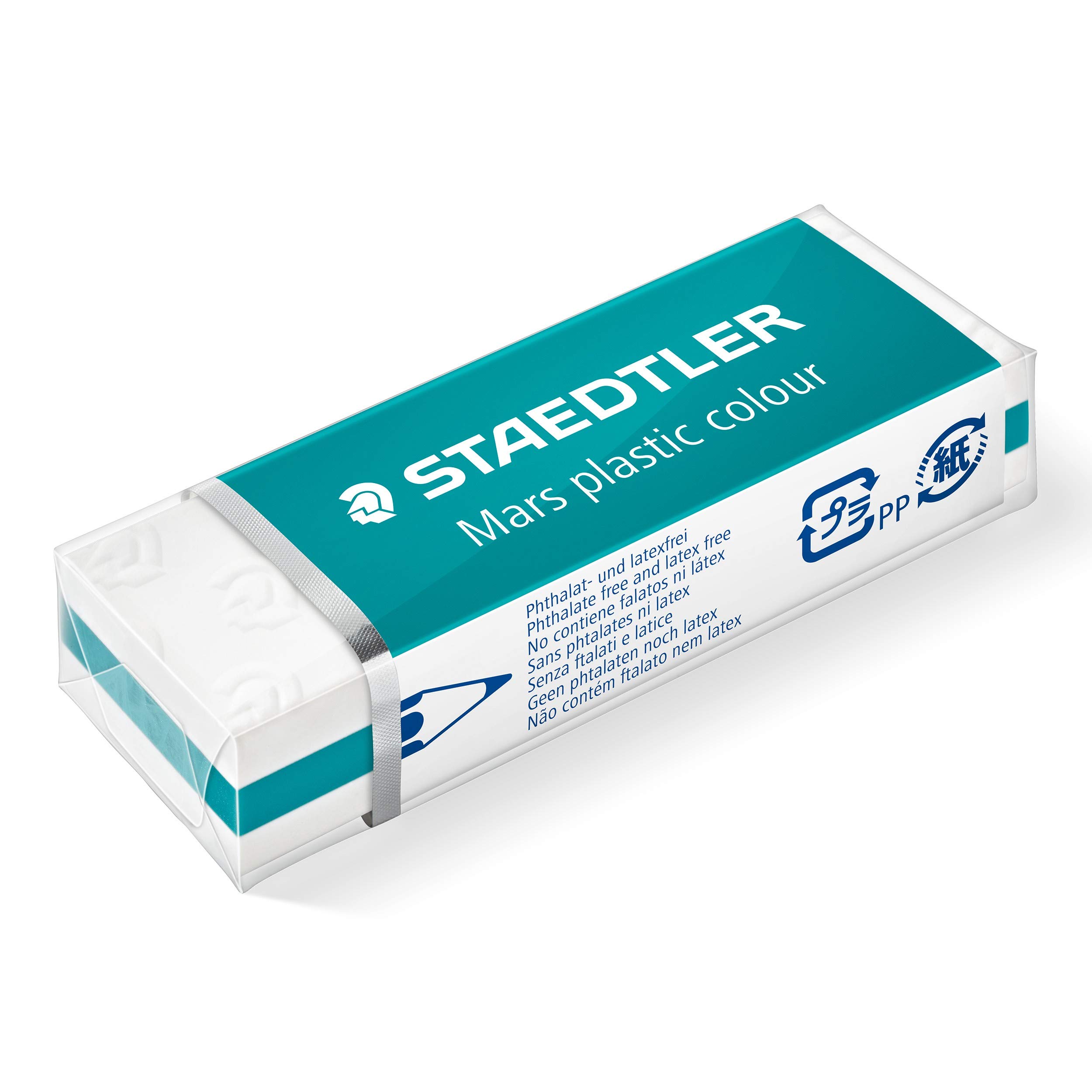 STAEDTLER Mars Plastic Eraser - 2-Pack Premium Quality Color Sandwich Design for Artists & Students | Perfect for Sketching, Drawing & School Projects