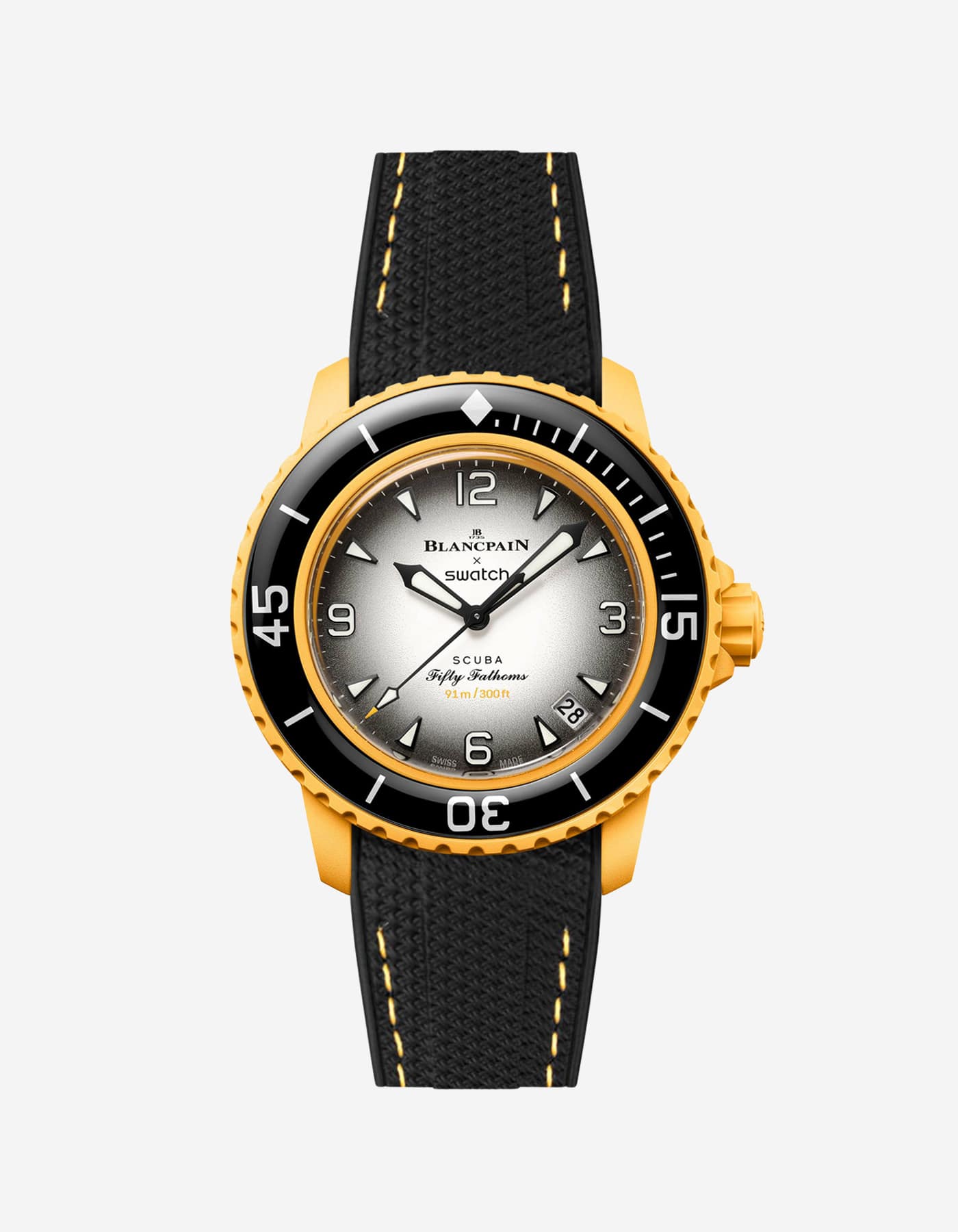 Blancpain x Swatch Pacific Ocean Rubber Watch Strap - Durable & Comfortable Replacement Band for Diving, Swimming & Water Sports
