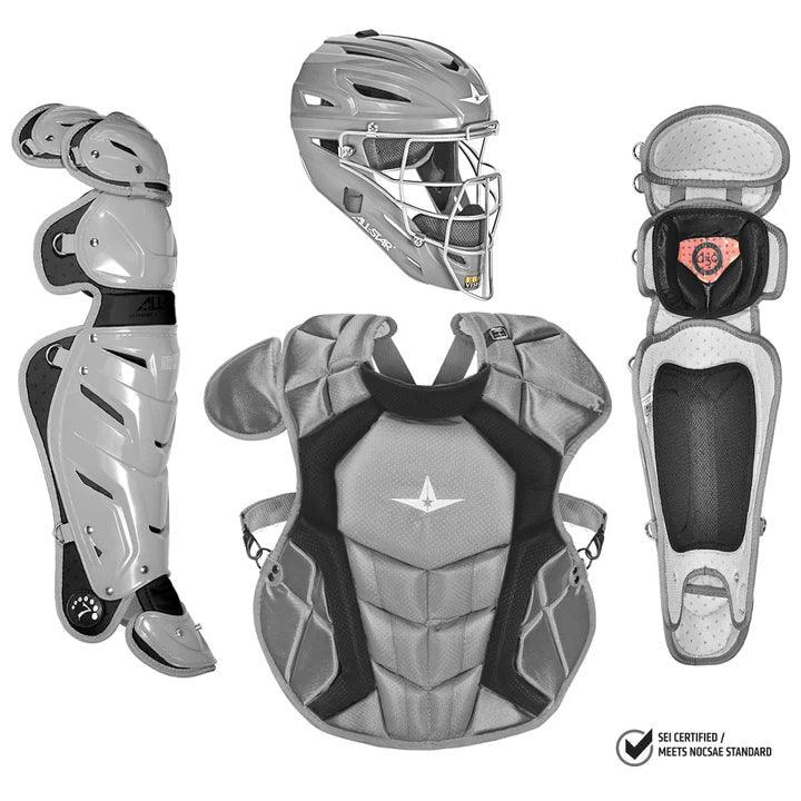 All Star S7 Adult Pro Catcher's Kit - NOCSAE Approved Baseball Gear (CKCCPRO1) | Perfect for Professional & Amateur Catchers - Game & Practice Use