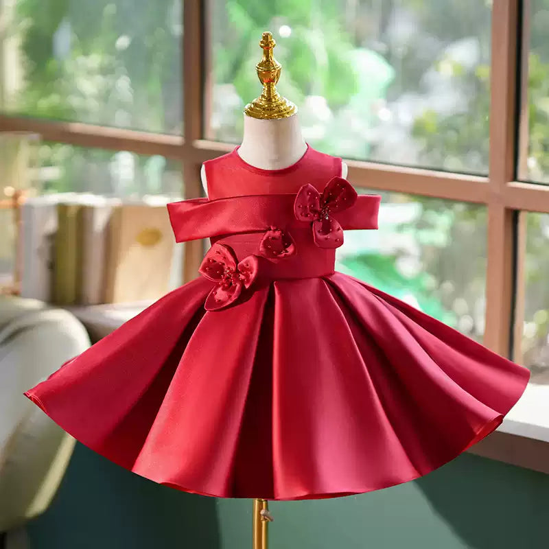 Adorable Baby Girl Christmas Pageant Dress - Fluffy Toddler Princess Gown for Holidays & Birthday Parties | Perfect for Pageants, Photo Shoots & Special Occasions