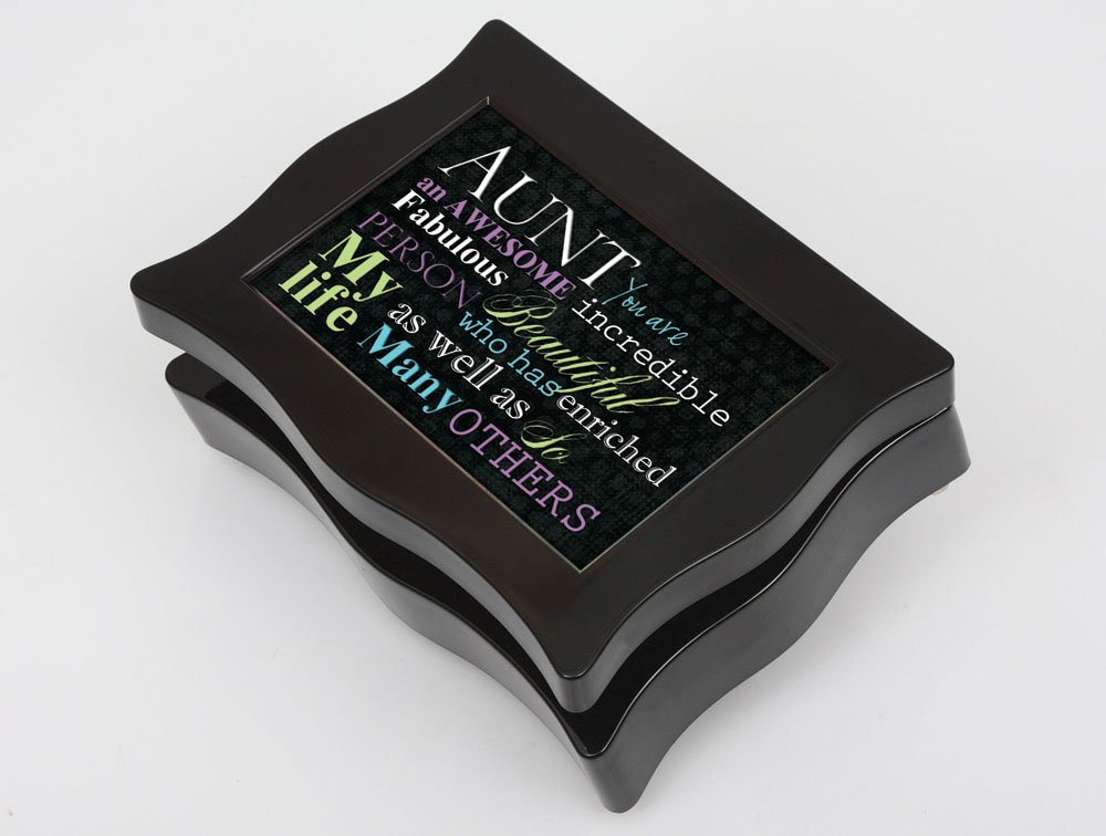 Vintage Black Digital Music Jewelry Box - Plays 'The Dance' Melody - Perfect for Cottage Garden Decor, Gift Giving & Keepsake Storage