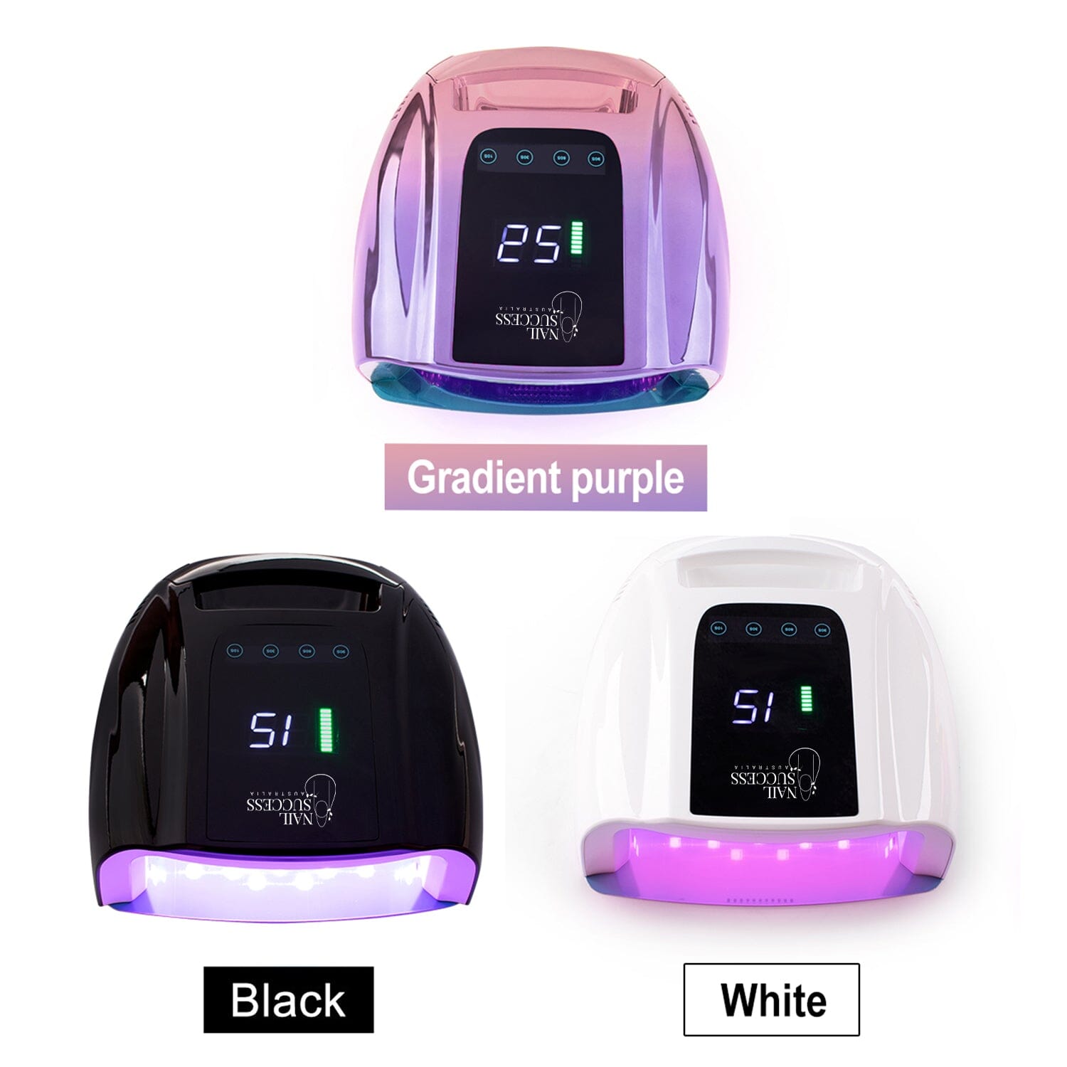 Professional 96W Rechargeable LED/UV Nail Lamp for Gel Polish Curing - Perfect for Home Manicures & Salon Nail Art