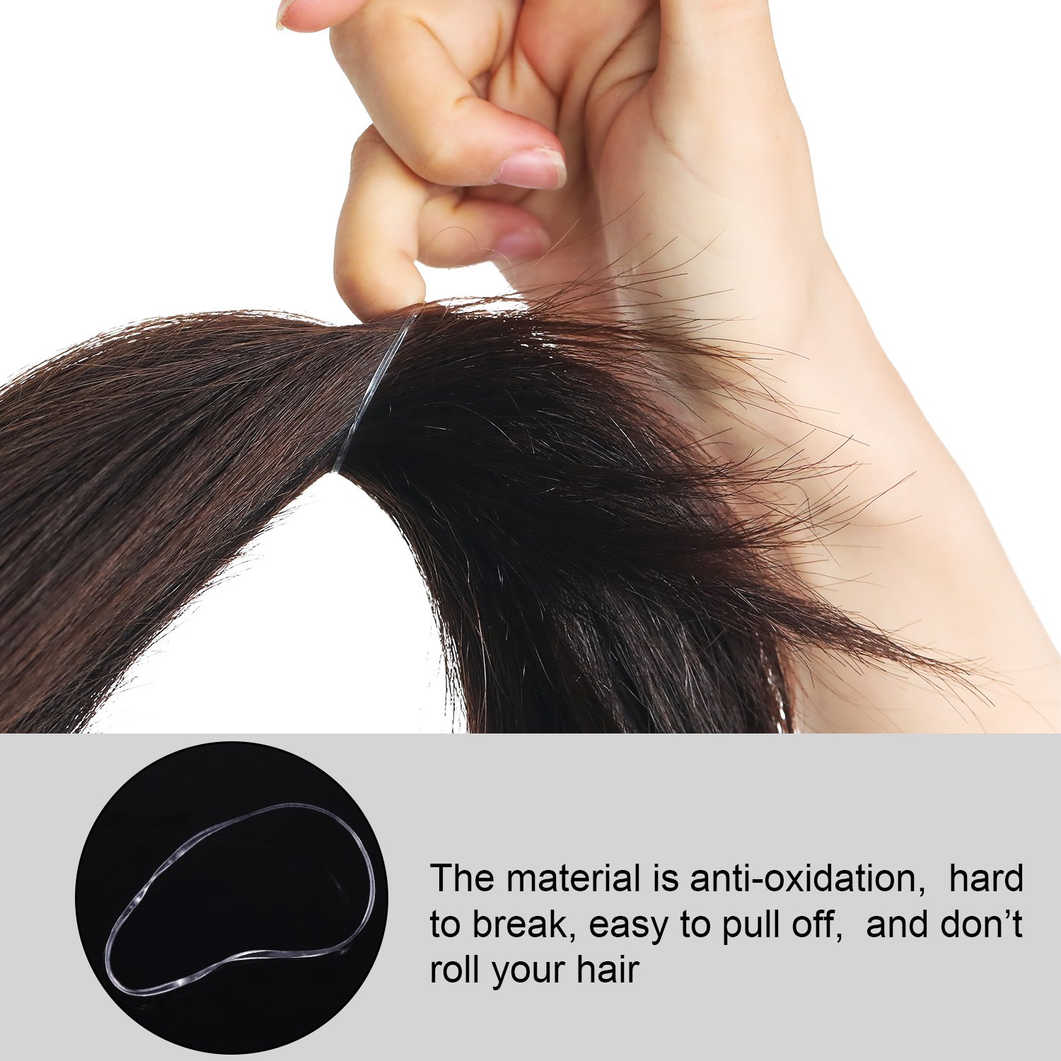 2000 Pack Mini Clear Rubber Bands - Soft Elastic Hair Ties for Braiding, Wedding Hairstyles & DIY Crafts - Includes Storage Box (Perfect for Salon, Home & Travel Use)