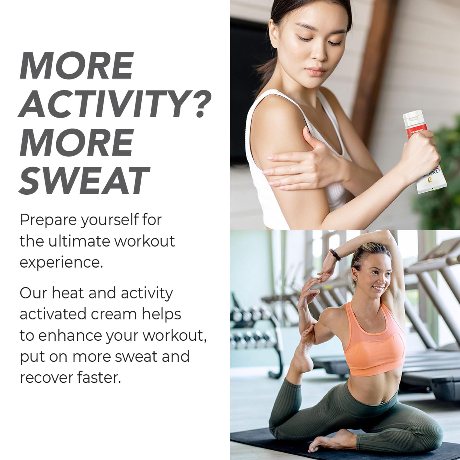 Premium Sweat Enhancer Cream for Workouts - Hot Cream with Caffeine, Gotu Kola & Collagen to Boost Sweat, Circulation & Performance - Pre-Workout Enhancer for Gym & Fitness (7 Oz) - Ideal for Athletes & Bodybuilders