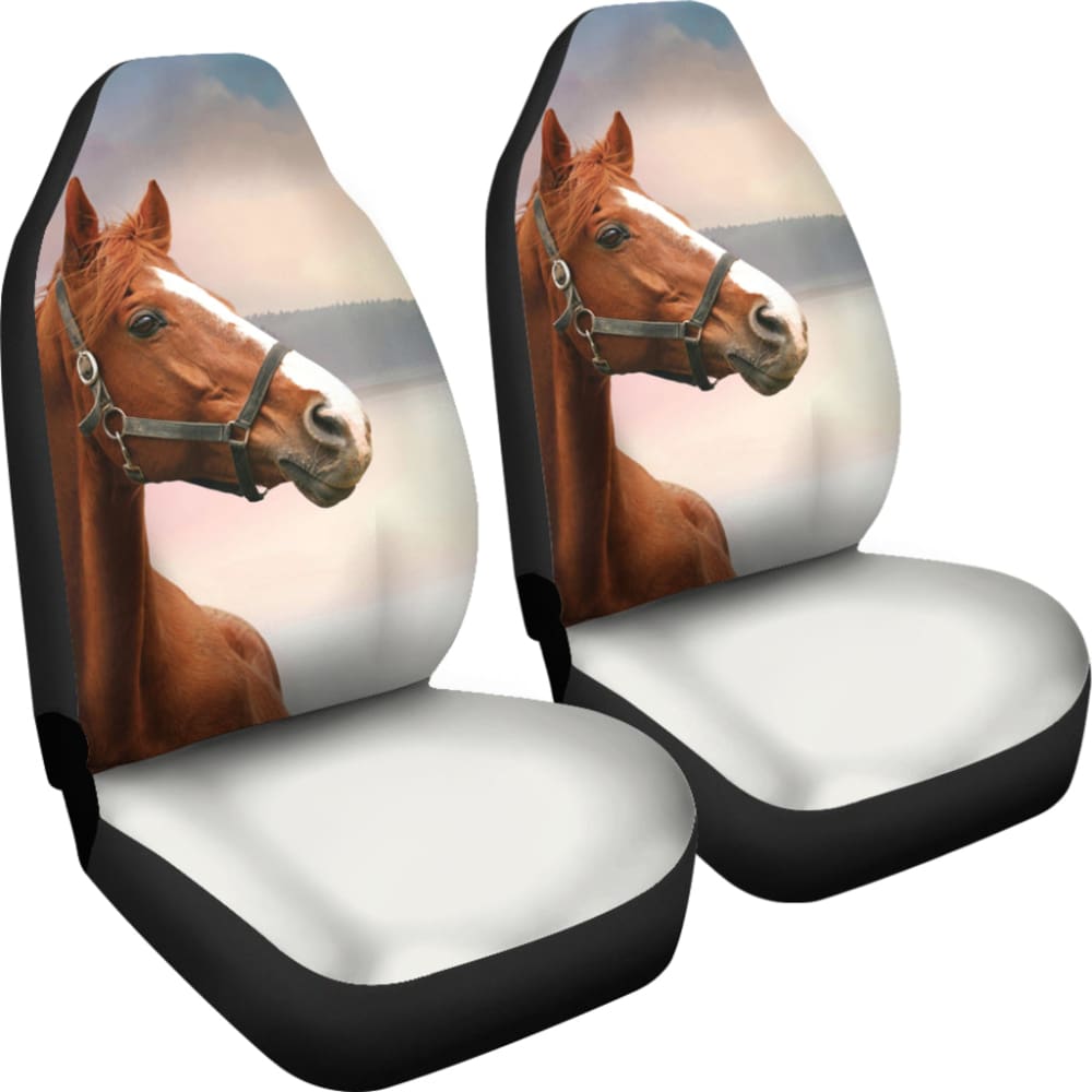Premium Horse Print Car Seat Covers - Universal Fit for Cars, Trucks & SUVs - Stylish Equestrian Design for Auto Interior Protection - Perfect for Horse Lovers & Western Theme Vehicles