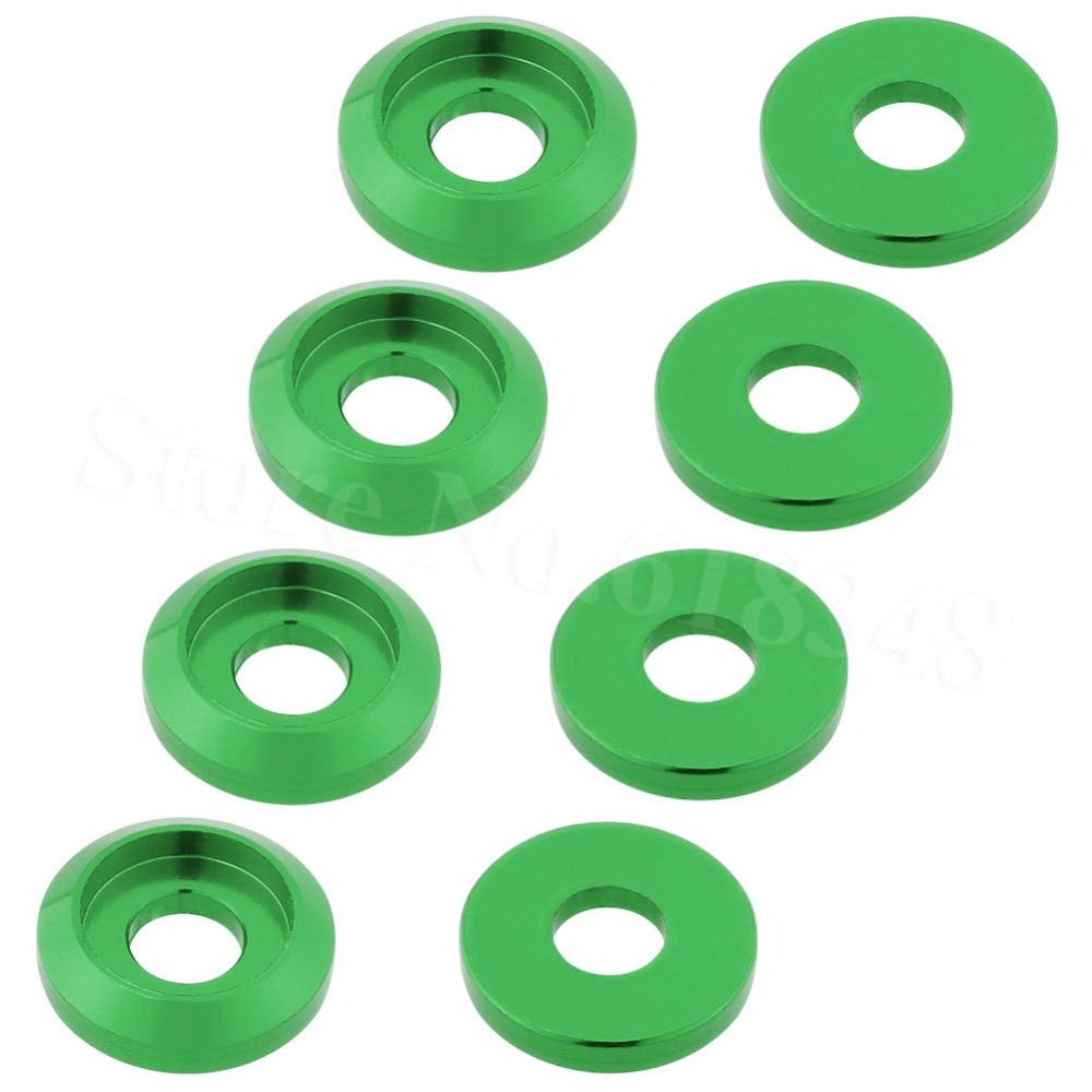 8pcs Anodized Aluminum M3 Screws for RC Cars & Drones - Orange