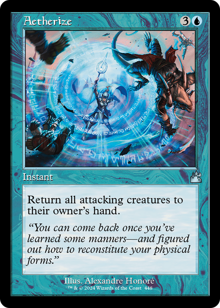 Aetherize (Retro Frame) - Magic: The Gathering Ravnica Remastered MTG Card - Perfect for Commander, Modern & Casual Play