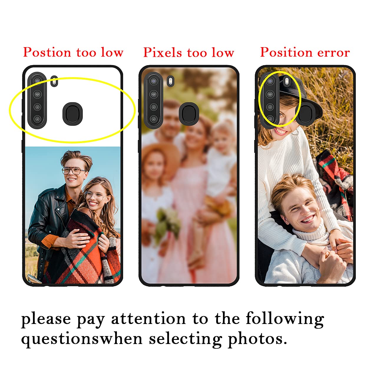 Custom Personalized Photo & Text Name Shock-Resistant Soft TPU Phone Case for Samsung Galaxy A21 USA - Perfect for Daily Protection, Gifts & Special Occasions