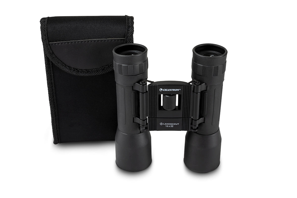 LandScout 16x32mm Roof Prism Binoculars for Adults - Compact Waterproof High Power Binoculars for Bird Watching, Hunting, Travel & Outdoor Adventures