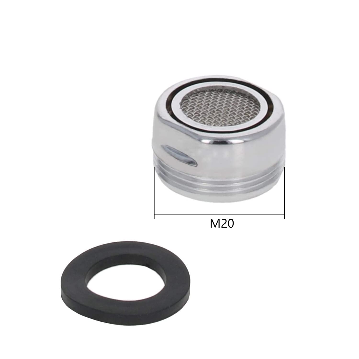 7PCS 20mm Faucet Aerators - Water Flow Restrictor Plastic Replacement Parts for Sink, Bathroom & Kitchen - Save Water & Improve Water Pressure for Hand Washing, Dish Cleaning & Showering