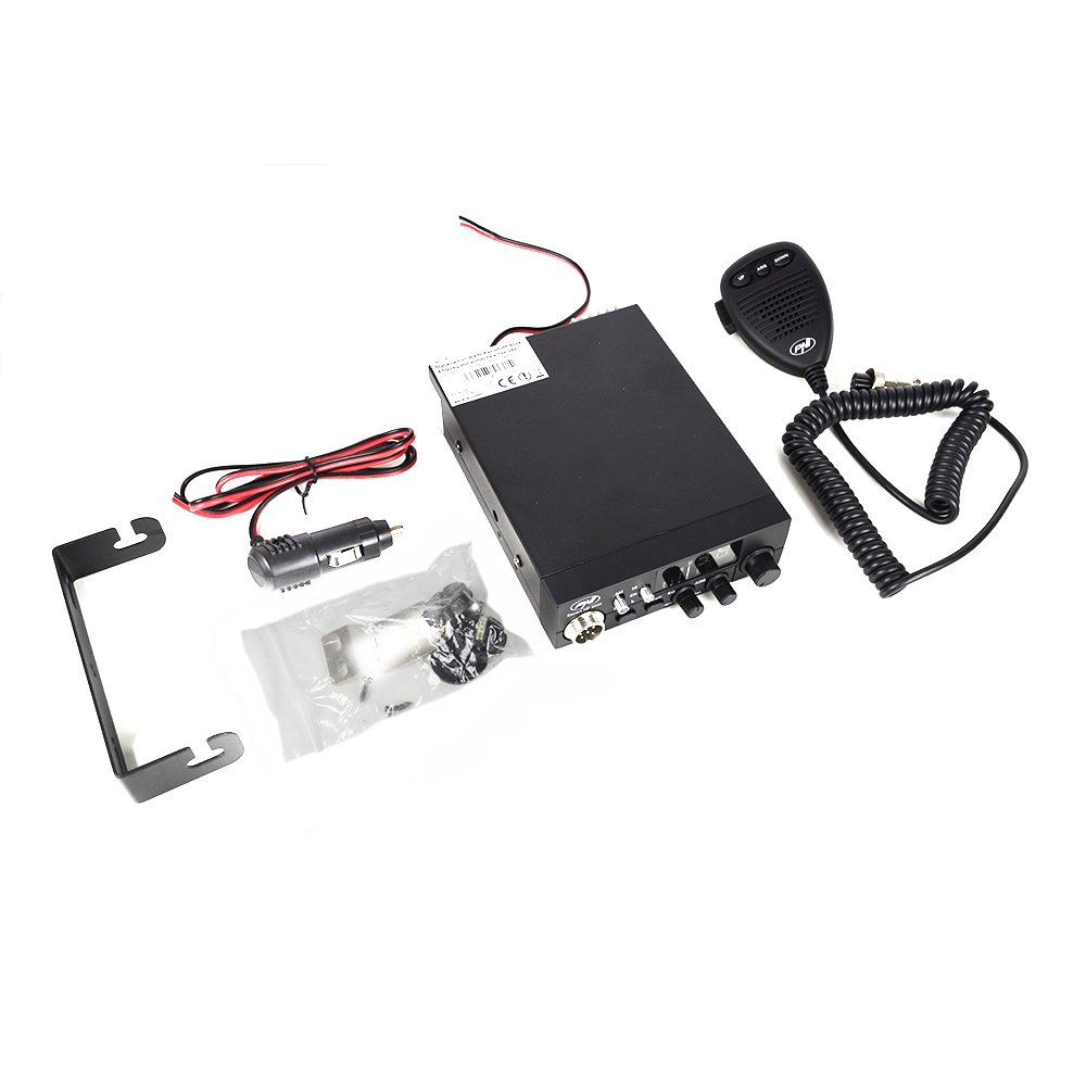 PNI Escort HP 8024 ASQ Adjustable CB Radio - 12V-24V 4W AM/FM Two-Way Communication for Truckers & Off-Road Adventures