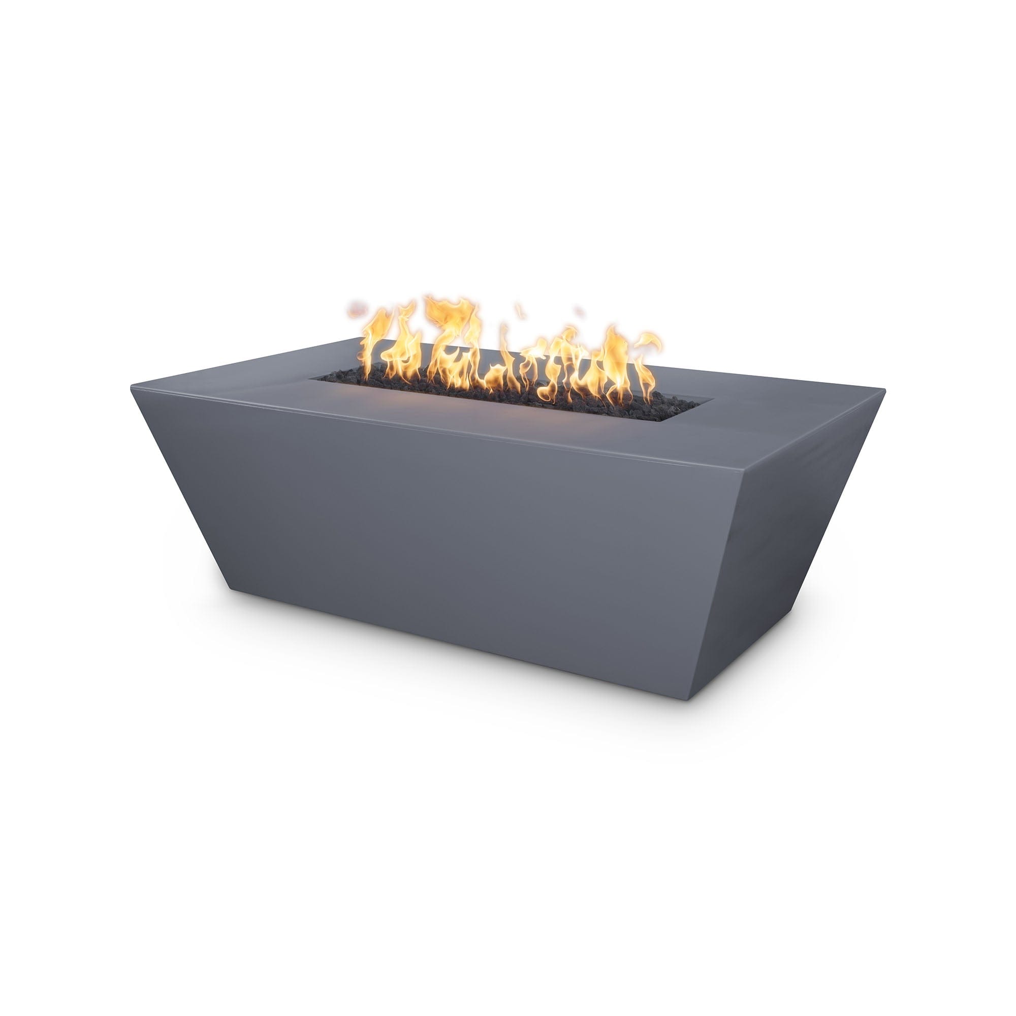 Angelus Concrete Rectangular Outdoor Fire Pit Table - Modern Patio Fireplace for Backyard, Garden & Deck - Perfect for Camping, Parties & Cozy Evenings
