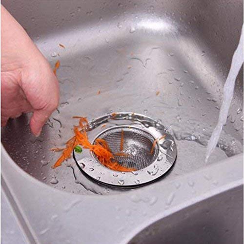 Premium Stainless Steel Sink Strainer - 4 Inch Small Hole Kitchen Drain Filter Basket with Rustproof Design for Easy Cleaning | Perfect for Kitchen Sinks, Bathroom Drains & RV Plumbing