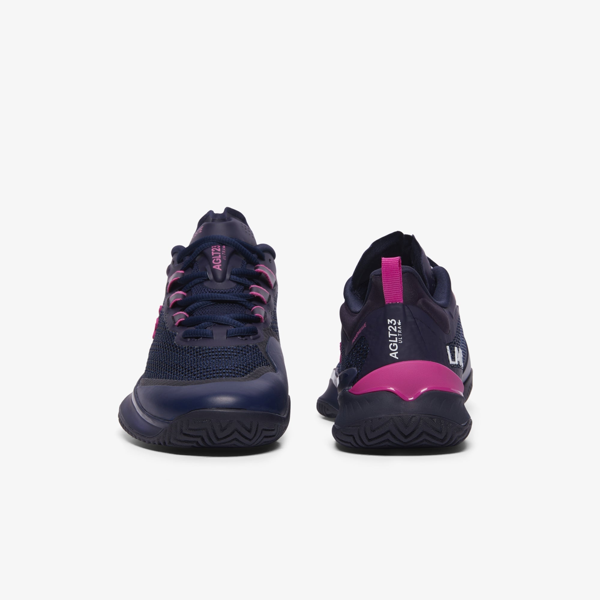 Lacoste Women's AG LT23 Ultra Tennis Shoes - Lightweight & Comfortable Sneakers for Women in Navy/Pink - Perfect for Running, Gym Workouts & Casual Wear
