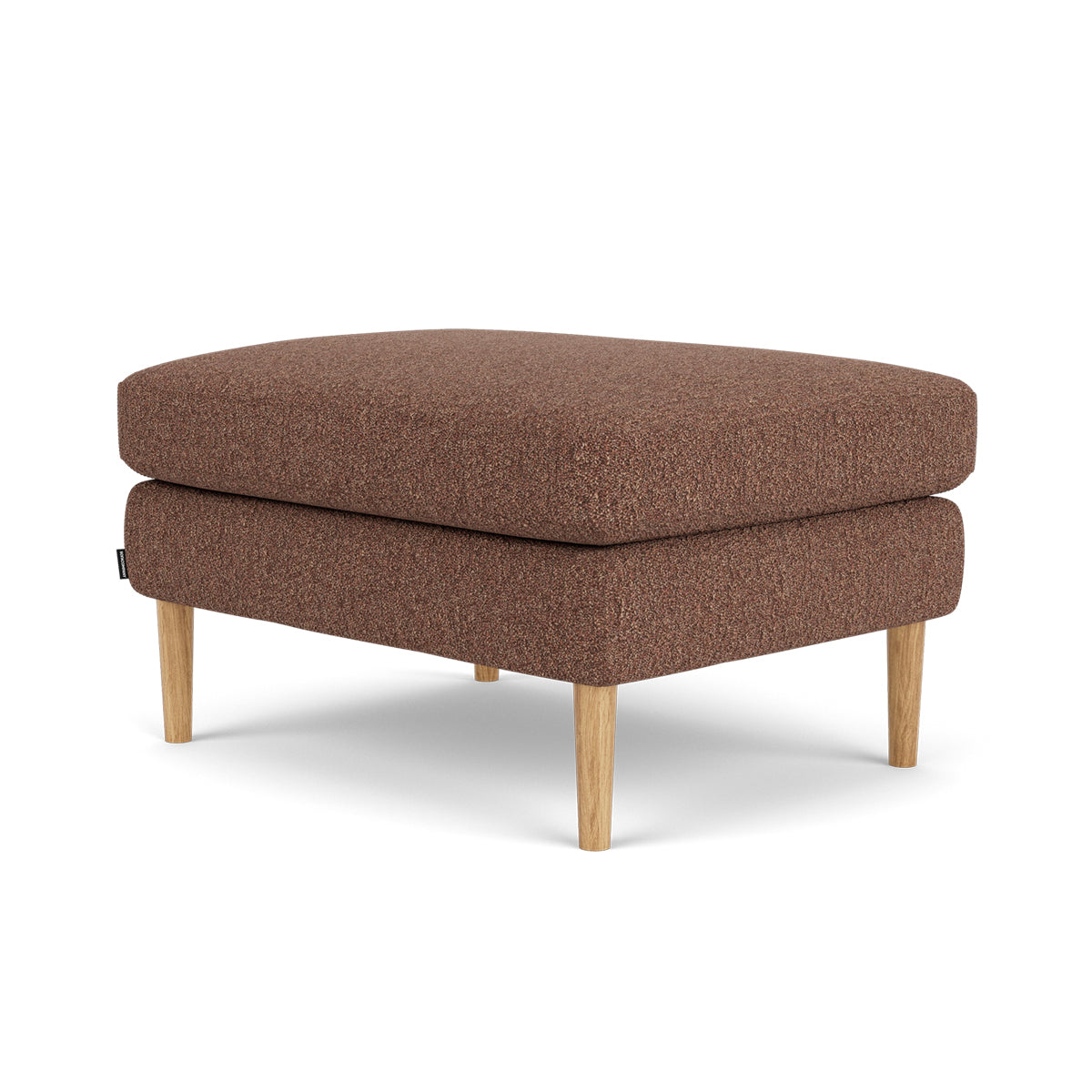 Astha Boucle Ottoman Stool - Round Tufted Pouf with Removable Cover, Modern Footrest for Living Room, Bedroom & Nursery - Soft and Stylish Home Decor Accent