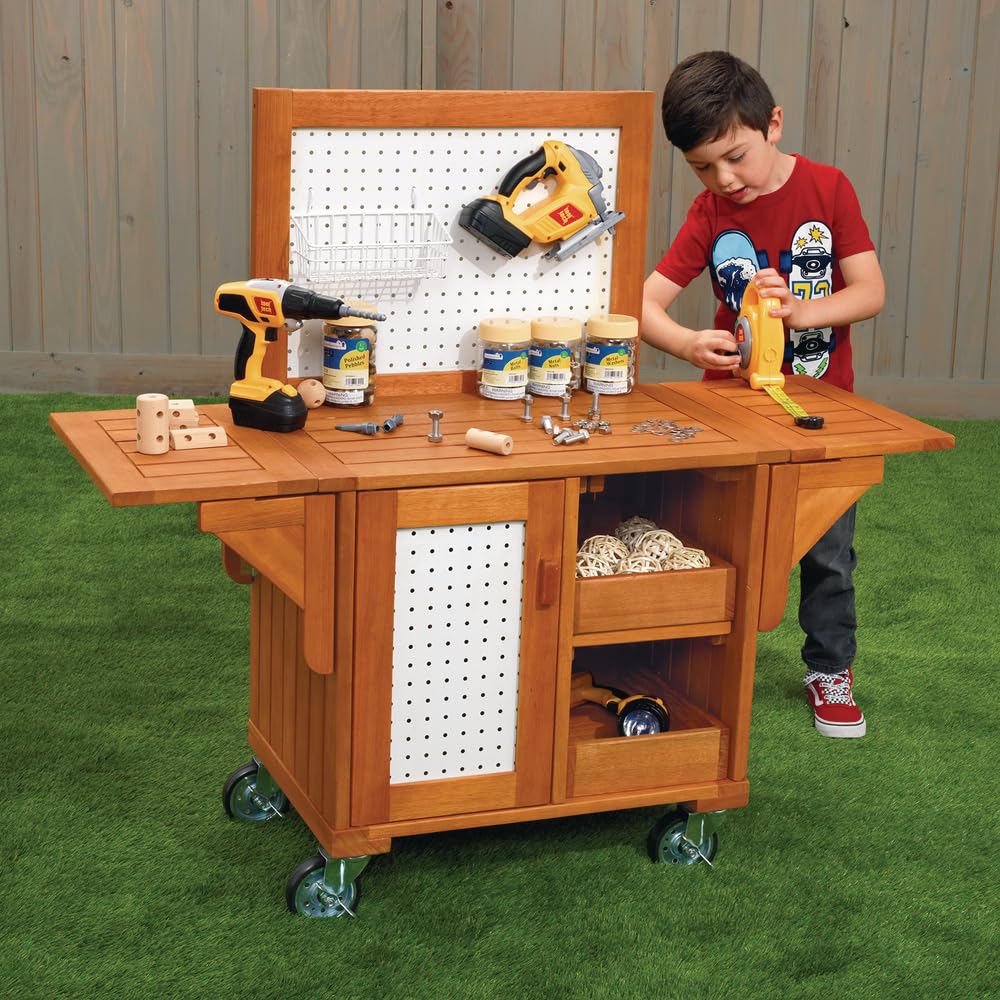 STEM Outdoor Makerspace Kit for Kids - Creative Learning & Play Equipment for Backyard, School & Camping Activities