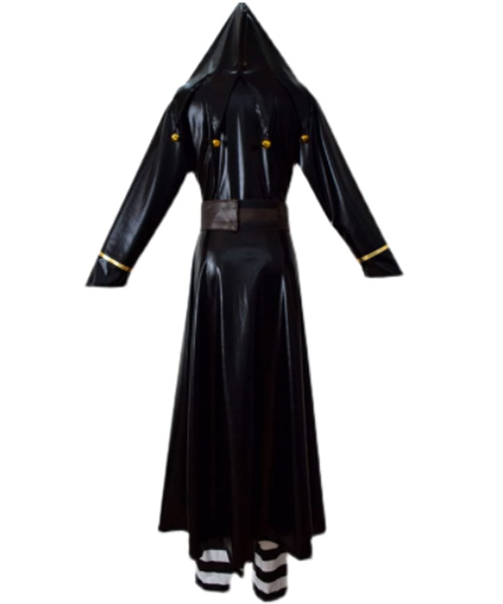 Men's Anime Cosplay Leather Uniform Costume - Halloween Party, Comic Con & Cosplay Events - High-Quality Faux Leather Suit for Role-Playing & Costume Parties