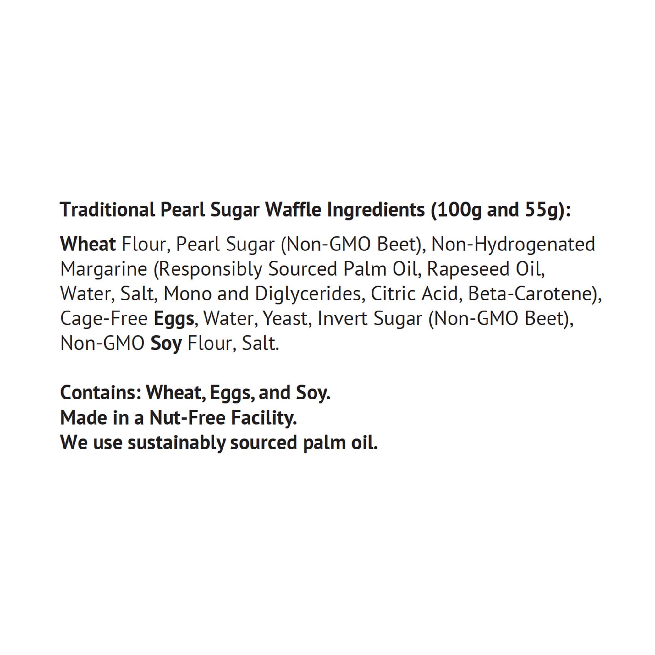 Authentic Imported Belgian Pearl Sugar Waffles - Traditional Recipe (15 Pack, 100g Each) - Perfect for Breakfast, Brunch & Dessert