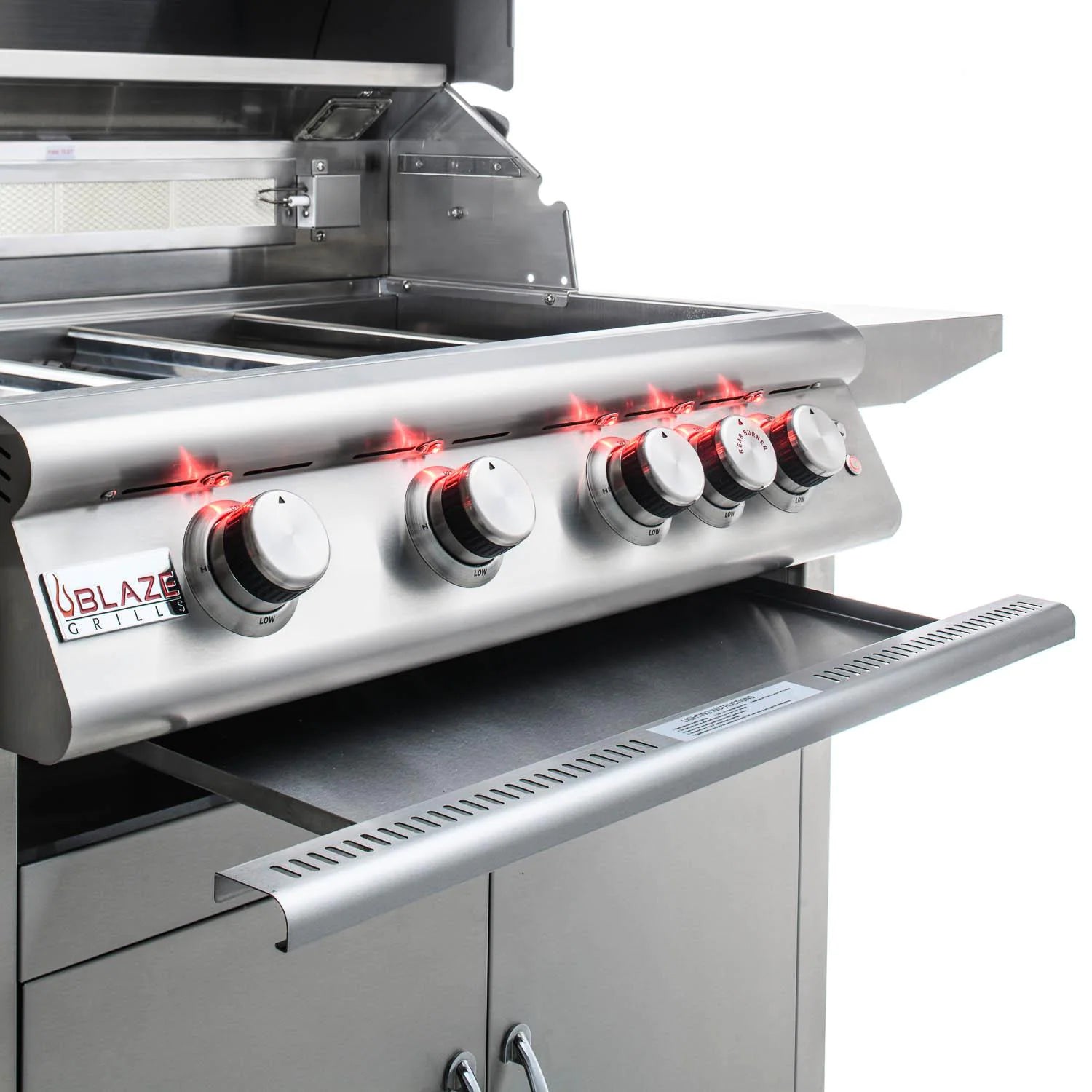 Blaze 32-Inch 4-Burner Marine Grade LTE Grill - BLZ 4LTE2MG | Stainless Steel Outdoor Gas Grill for Boating, Camping & Backyard BBQs