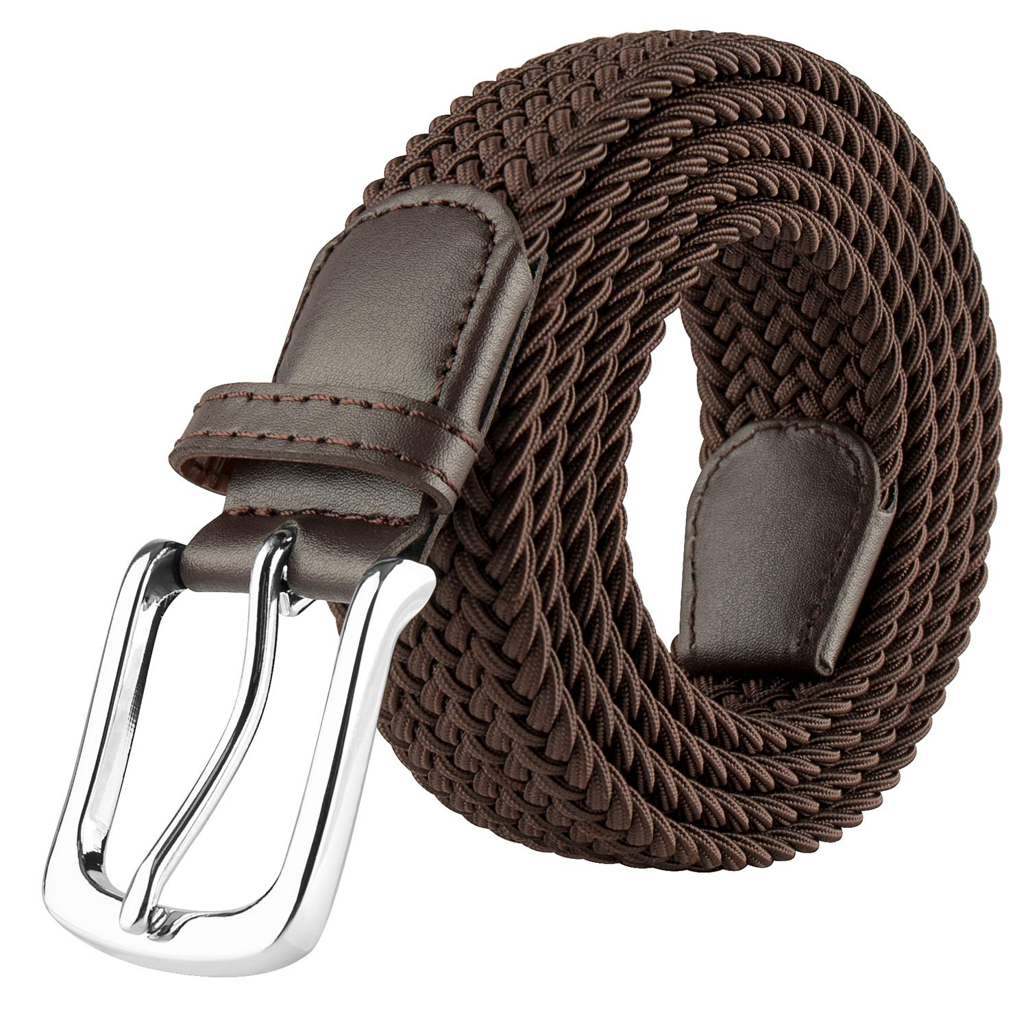 JUKMO Elastic Braided Belt for Women & Men - Adjustable Stretch Woven Belt with Gift Box - Perfect for Casual Wear, Office & Special Occasions