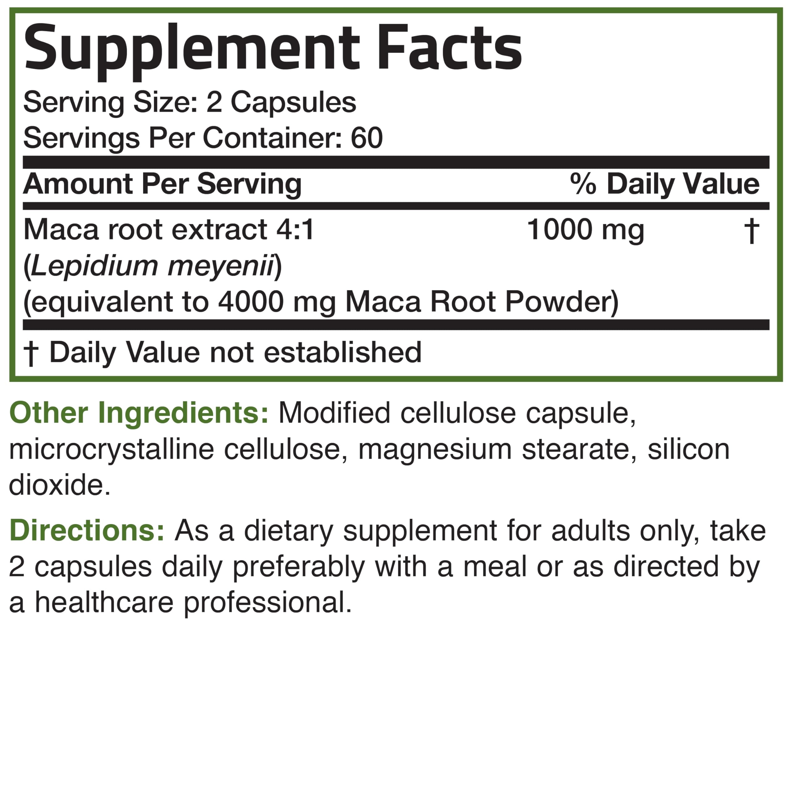 Bronson Maca Root Extract 120 Vegetarian Capsules - Non-GMO, Organic Lepidium Meyenii Supplement for Energy, Stamina & Hormonal Balance - Perfect for Athletes, Fitness Enthusiasts & Stress Relief