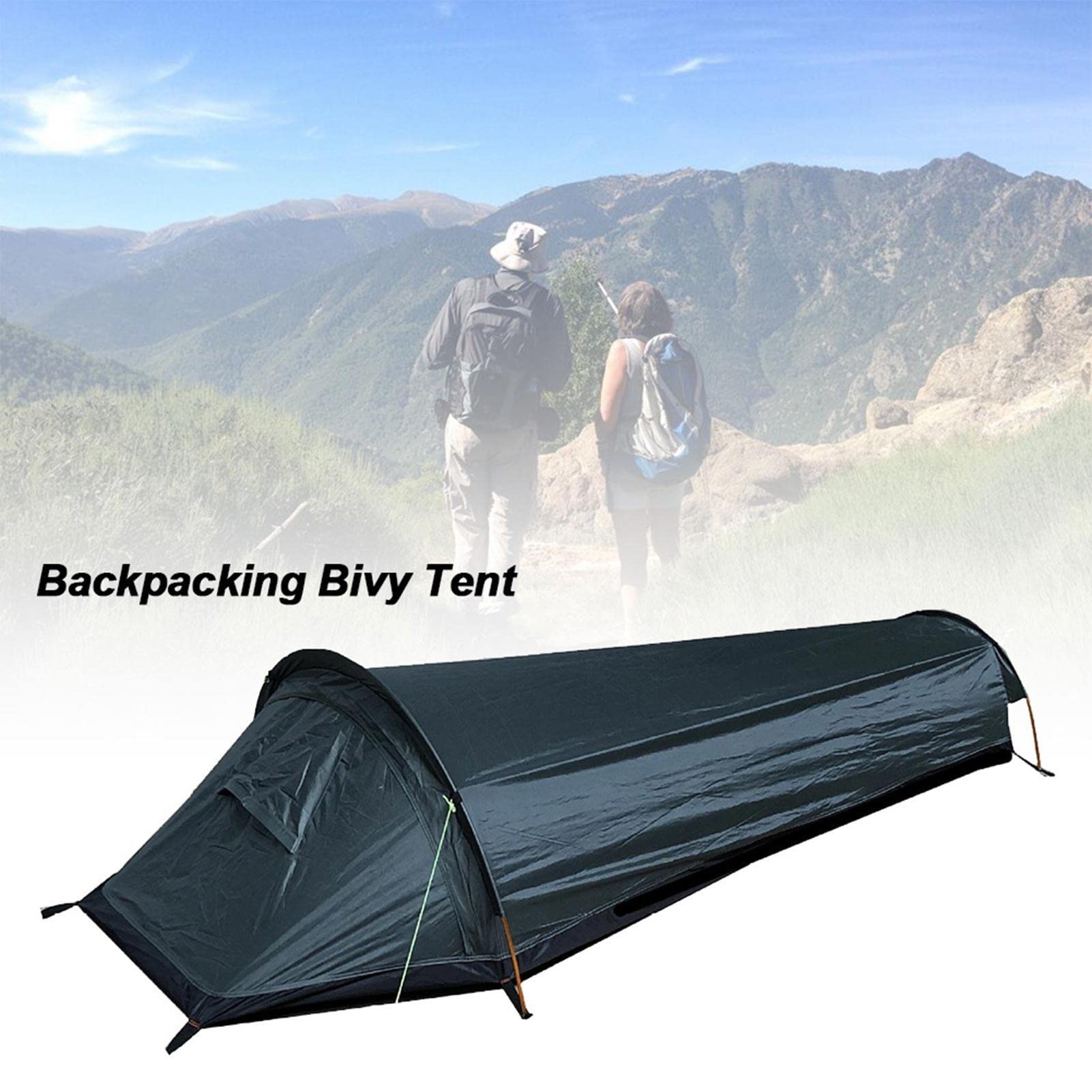 Ultralight Waterproof Bivy Tent - Compact Single Person Backpacking Sleeping Bag Shelter | 100% Waterproof Bivvy Sack for Outdoor Survival, Camping & Bushcraft | Perfect for Hiking, Mountaineering & Emergency Preparedness