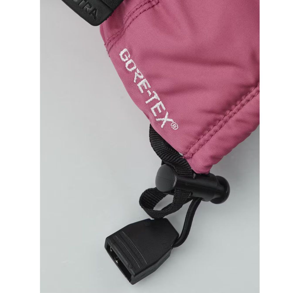 Hestra Gore-Tex Gauntlet Junior 5-Finger Ski Gloves for Kids - Waterproof & Warm Winter Gloves - Fuchsia Pink - Perfect for Skiing, Snowboarding & Outdoor Winter Activities