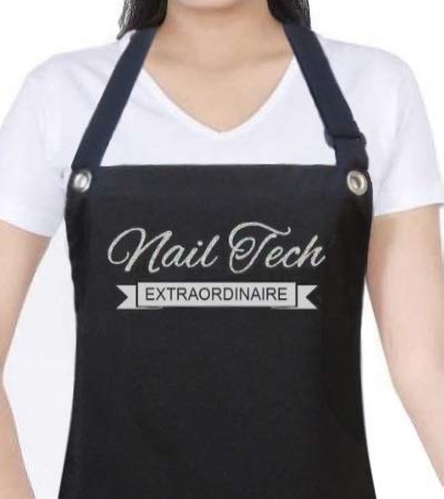 Professional Manicure Pedicure Nail Tech Apron - Waterproof & Adjustable for Nail Artists & Salon Technicians - Perfect for Nail Care, Spa Treatments & Beauty Services