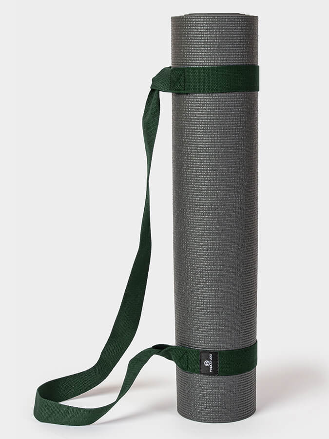 Organic Cotton Yoga Mat Strap Carrier for Yoga Studio - Premium Yoga Mat Holder with Adjustable Shoulder Strap - Perfect for Yoga Class, Gym, Travel & Outdoor Workouts