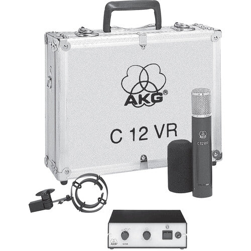 AKG C12 VR Reference Multi-Pattern Tube Condenser Microphone - Professional Studio Recording for Vocals, Instruments & Podcasting