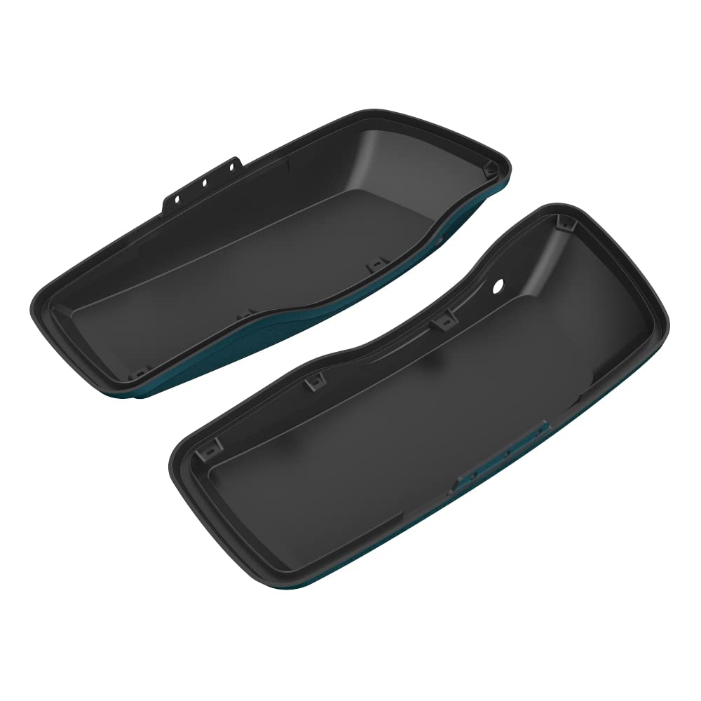 Advanblack Motorcycle Saddlebag Lids - Compatible with Harley-Davidson Touring, Road Glide, Street Glide Special, Road King (2014-2023 Models) | Durable Replacement Covers for Enhanced Storage & Style on Long Rides