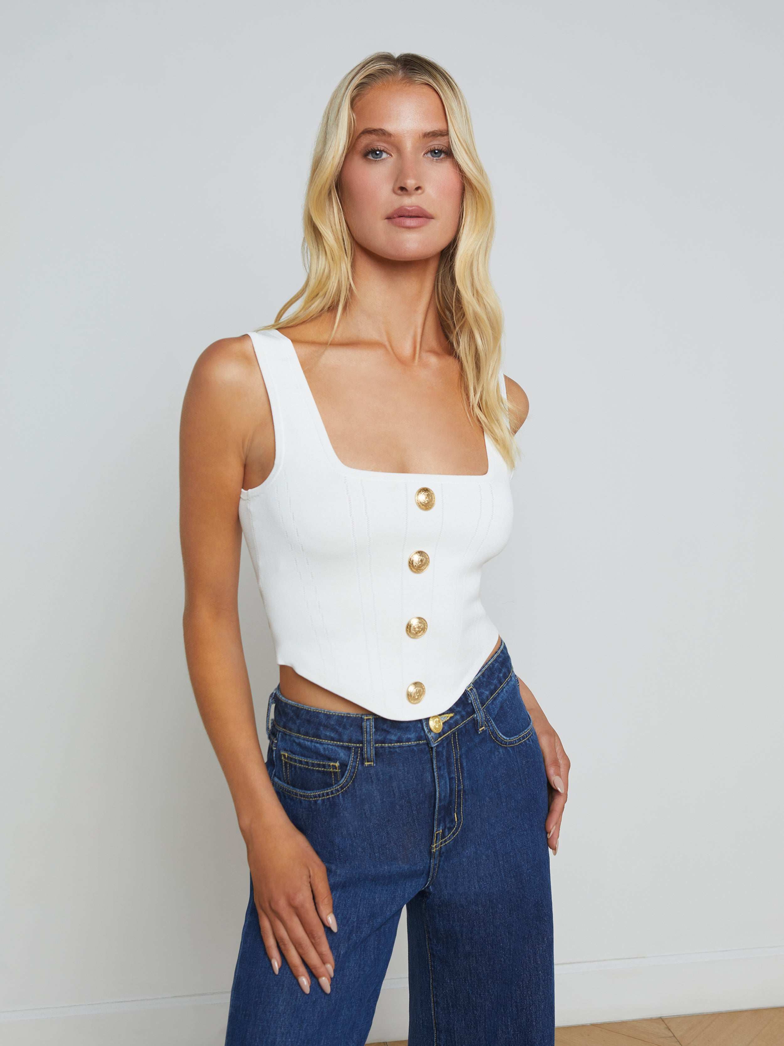 Saga Top Ivory Gold - Elegant Women's Blouse for Casual & Office Wear | Perfect for Work, Dates & Special Occasions