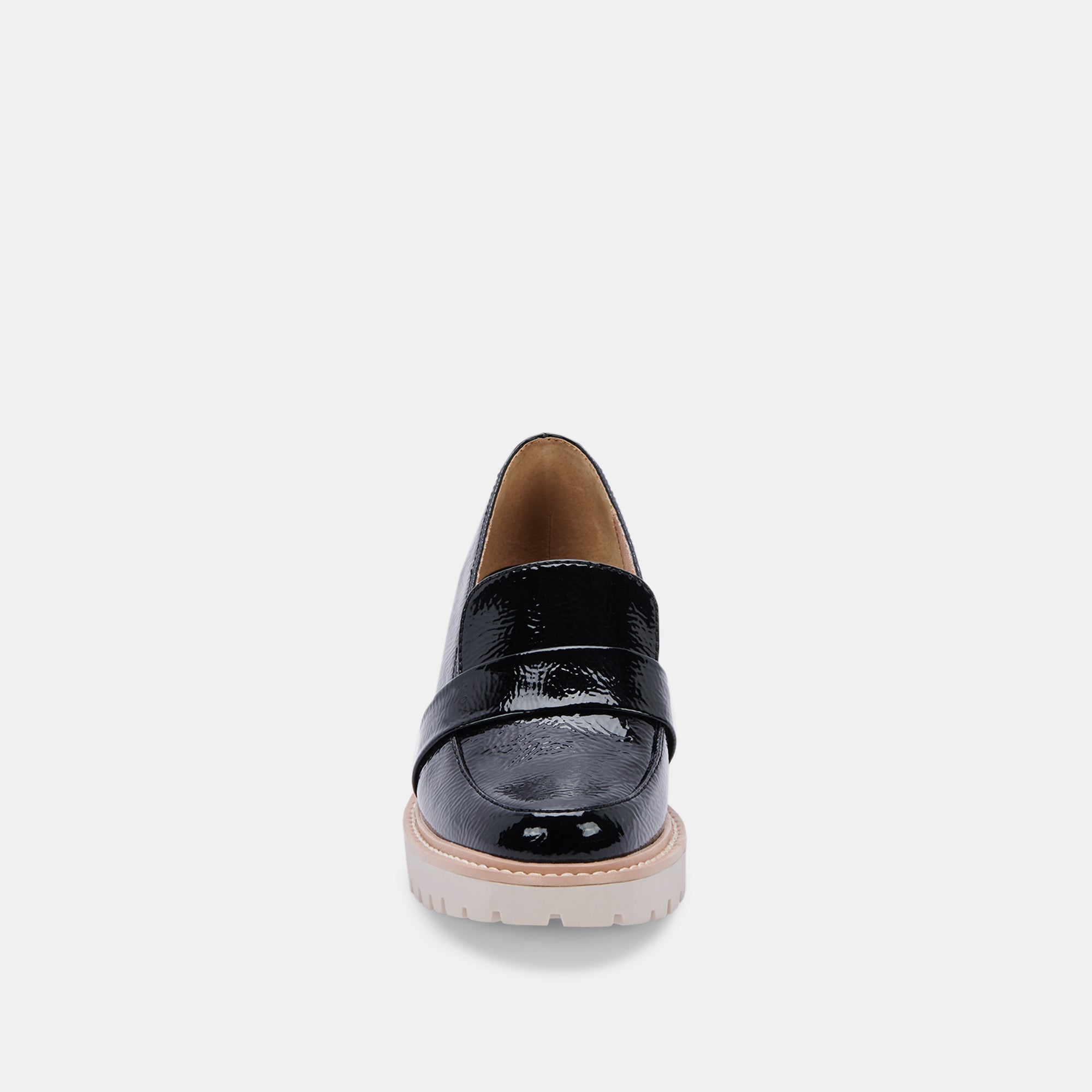 Stylish HENRI Patent Leather Loafers for Women - Black STELLA Collection by re:vita | Perfect for Office, Casual Wear & Special Occasions