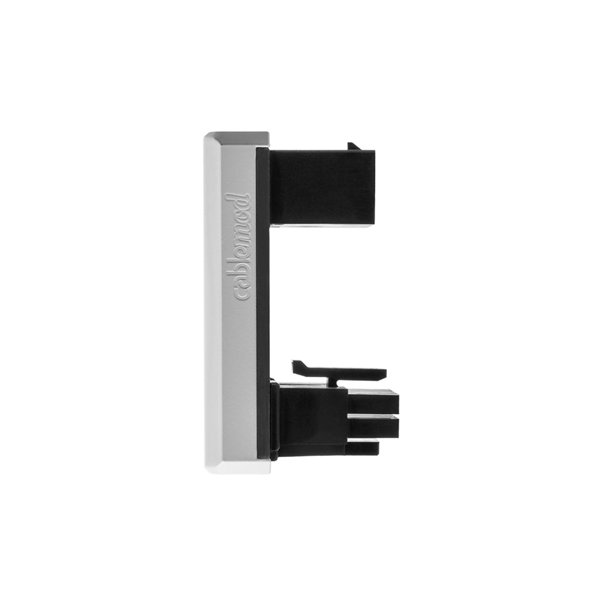 CableMod 12VHPWR 180 Degree Angled Adapter v1.1 - Variant B (White) - Perfect for RTX 4090/4080 GPU Cable Management in PC Builds