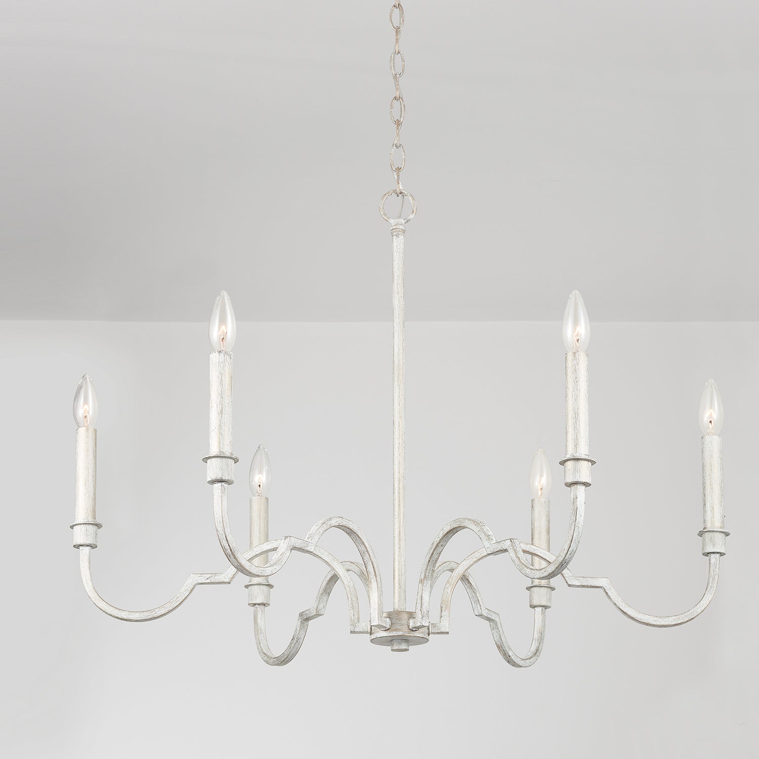 Capital Lighting Six Light Chandelier - Elegant Crystal Ceiling Fixture for Dining Room, Bedroom & Living Room Lighting Decor