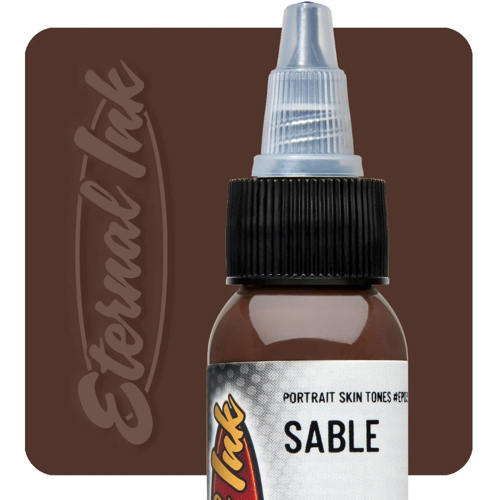 Eternal Tattoo Ink - Professional Sable Black Tattoo Ink for Artists | Permanent, Vibrant & Safe | Ideal for Tattoo Studios & Body Art Professionals